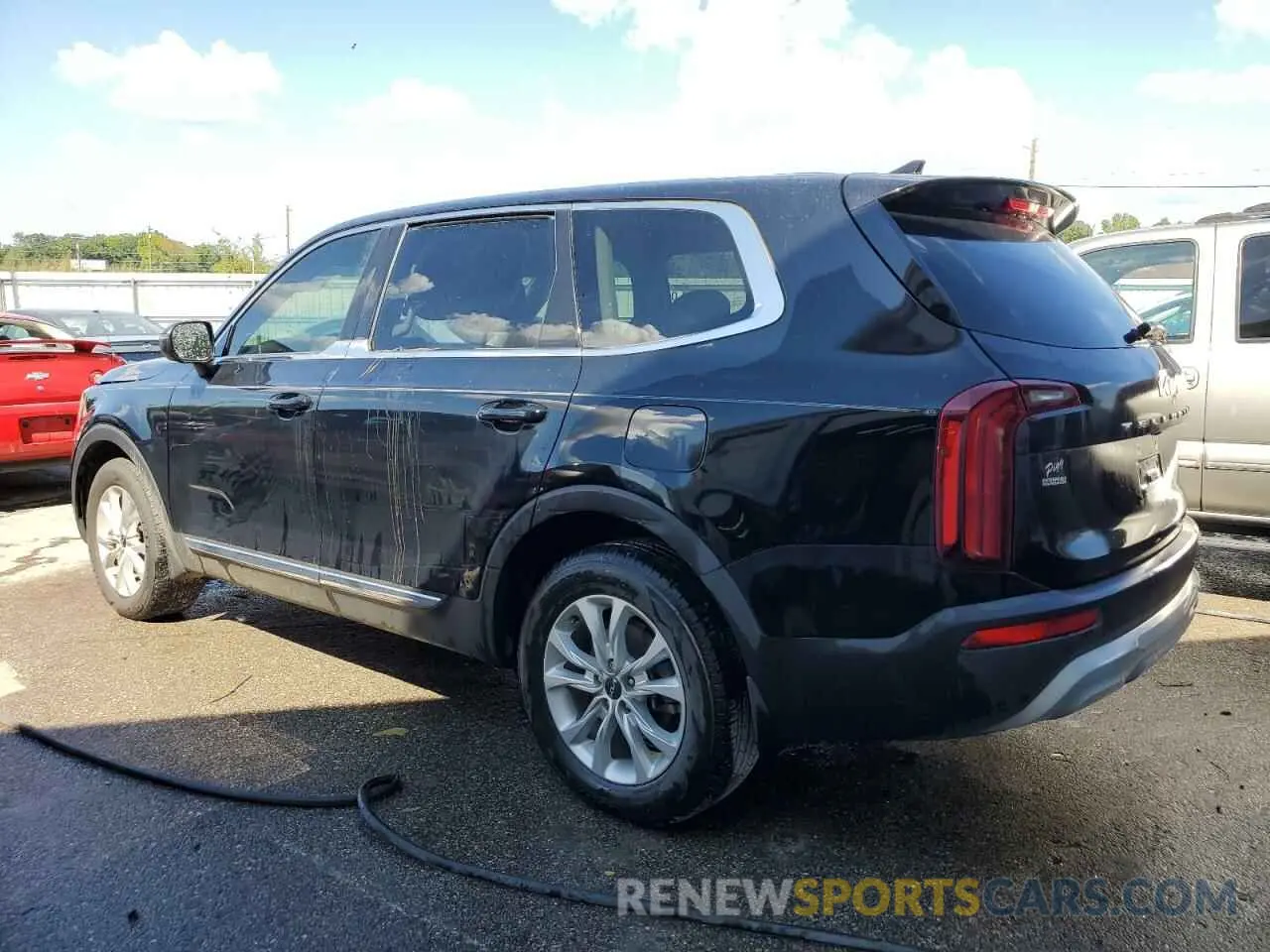 2 fotografías del automóvil dañado 5XYP24HC4NG196170 KIA TELLURIDE 2022