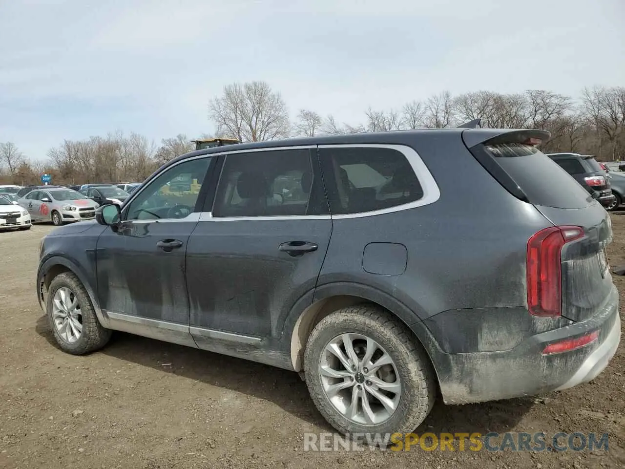2 fotografías del automóvil dañado 5XYP24HC6NG222977 KIA TELLURIDE 2022