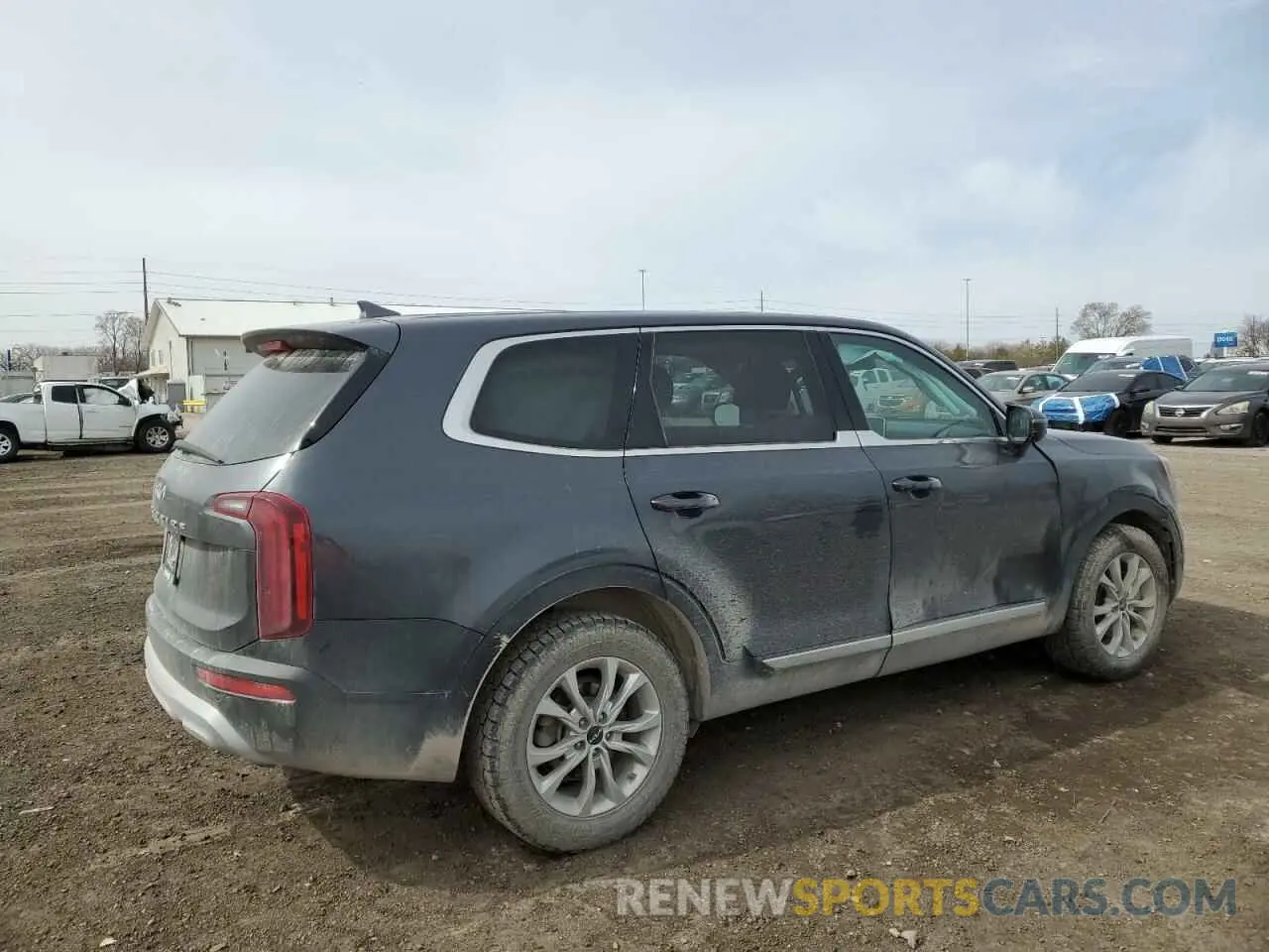 3 fotografías del automóvil dañado 5XYP24HC6NG222977 KIA TELLURIDE 2022