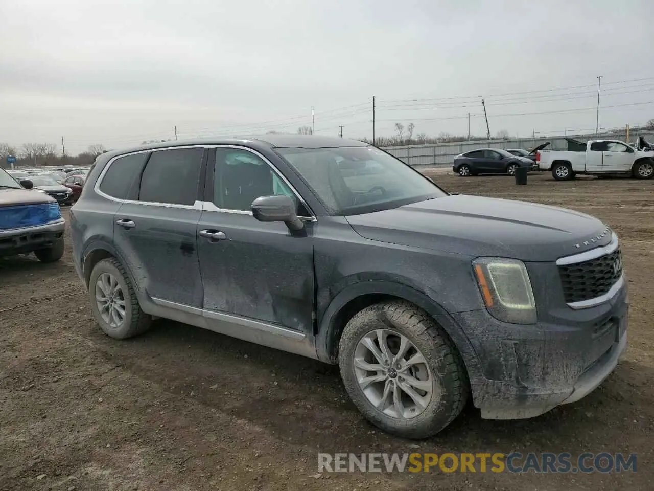 4 fotografías del automóvil dañado 5XYP24HC6NG222977 KIA TELLURIDE 2022
