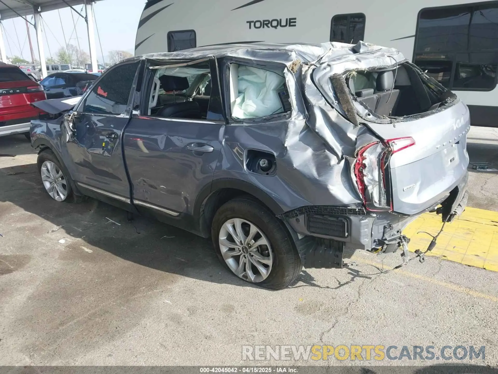 3 fotografías del automóvil dañado 5XYP2DHC7NG221269 KIA TELLURIDE 2022