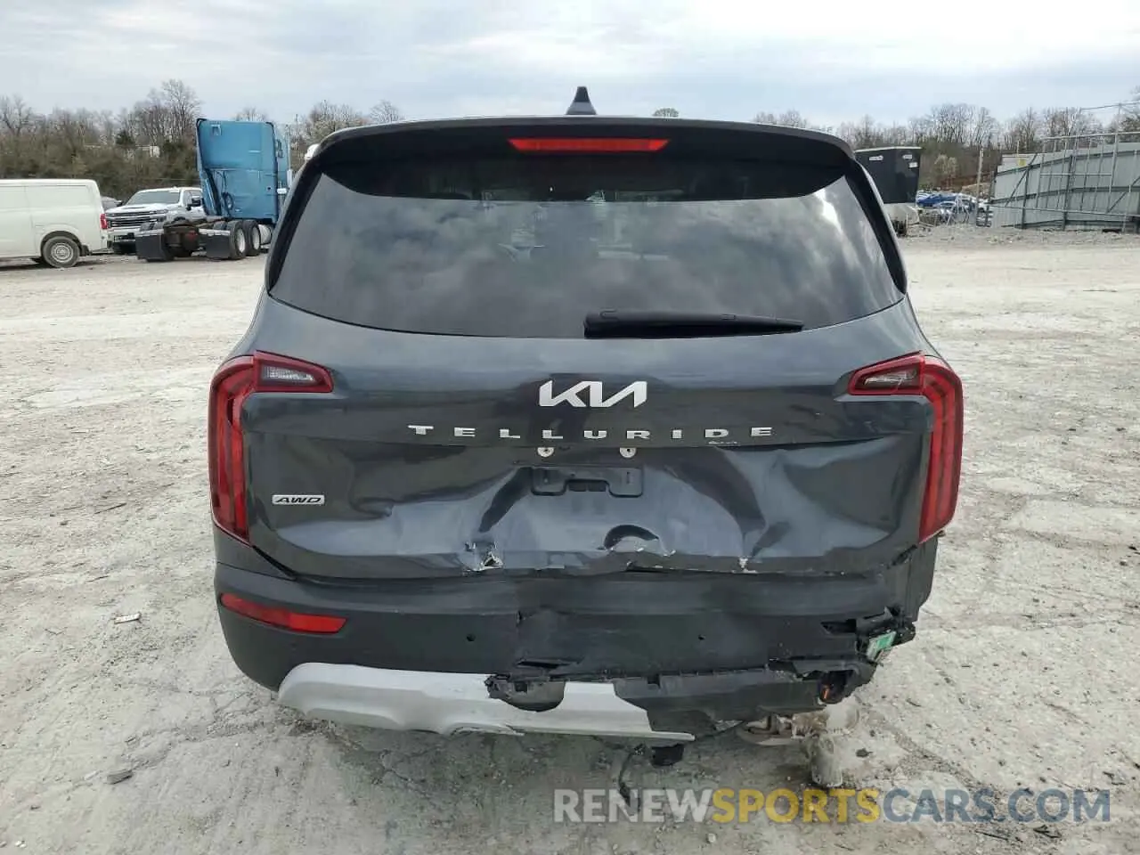 6 fotografías del automóvil dañado 5XYP2DHCXNG200934 KIA TELLURIDE 2022