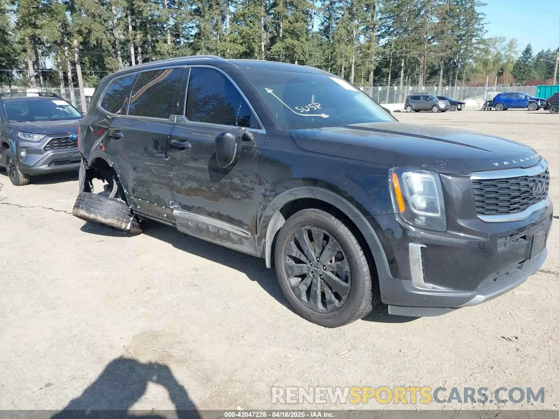 1 fotografías del automóvil dañado 5XYP34HC0NG243269 KIA TELLURIDE 2022