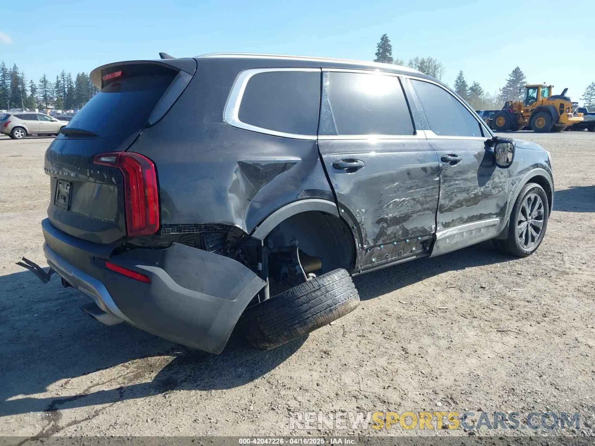 4 fotografías del automóvil dañado 5XYP34HC0NG243269 KIA TELLURIDE 2022