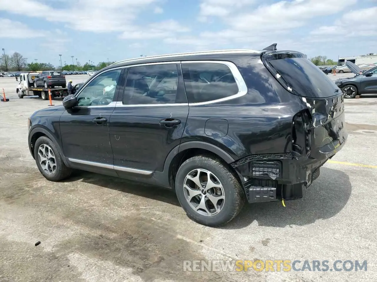 2 fotografías del automóvil dañado 5XYP34HC0NG282802 KIA TELLURIDE 2022