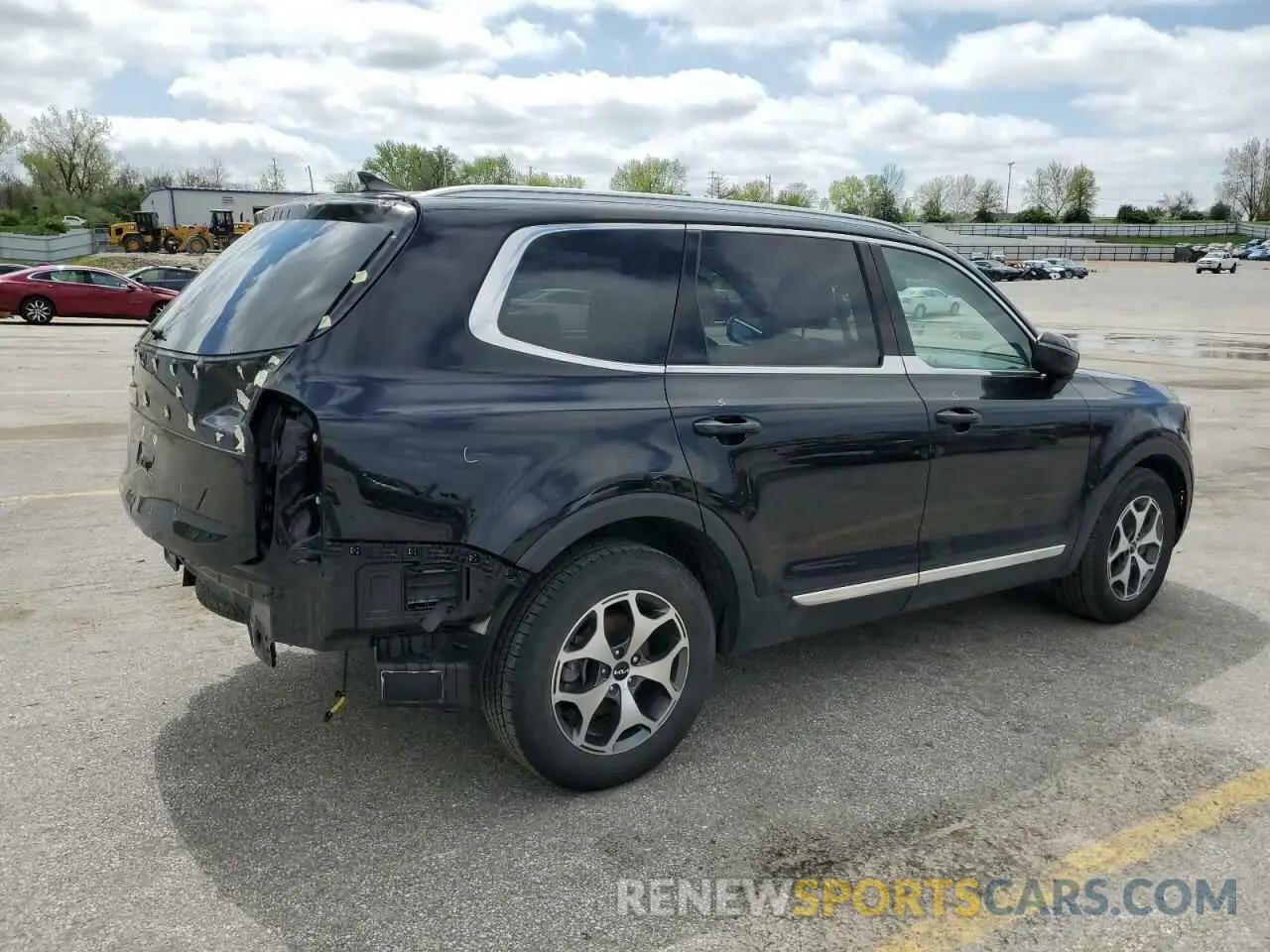 3 fotografías del automóvil dañado 5XYP34HC0NG282802 KIA TELLURIDE 2022