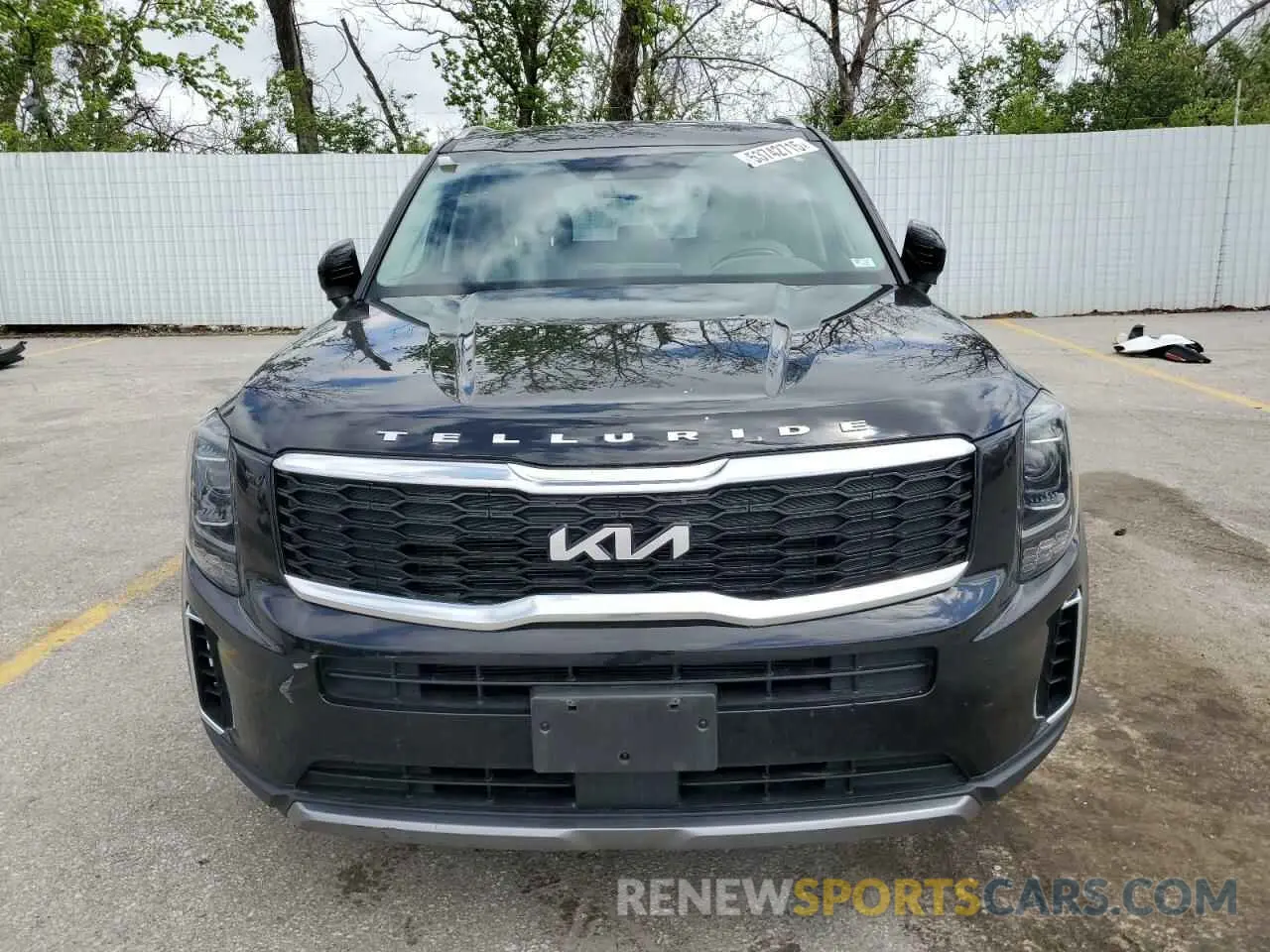 5 fotografías del automóvil dañado 5XYP34HC0NG282802 KIA TELLURIDE 2022