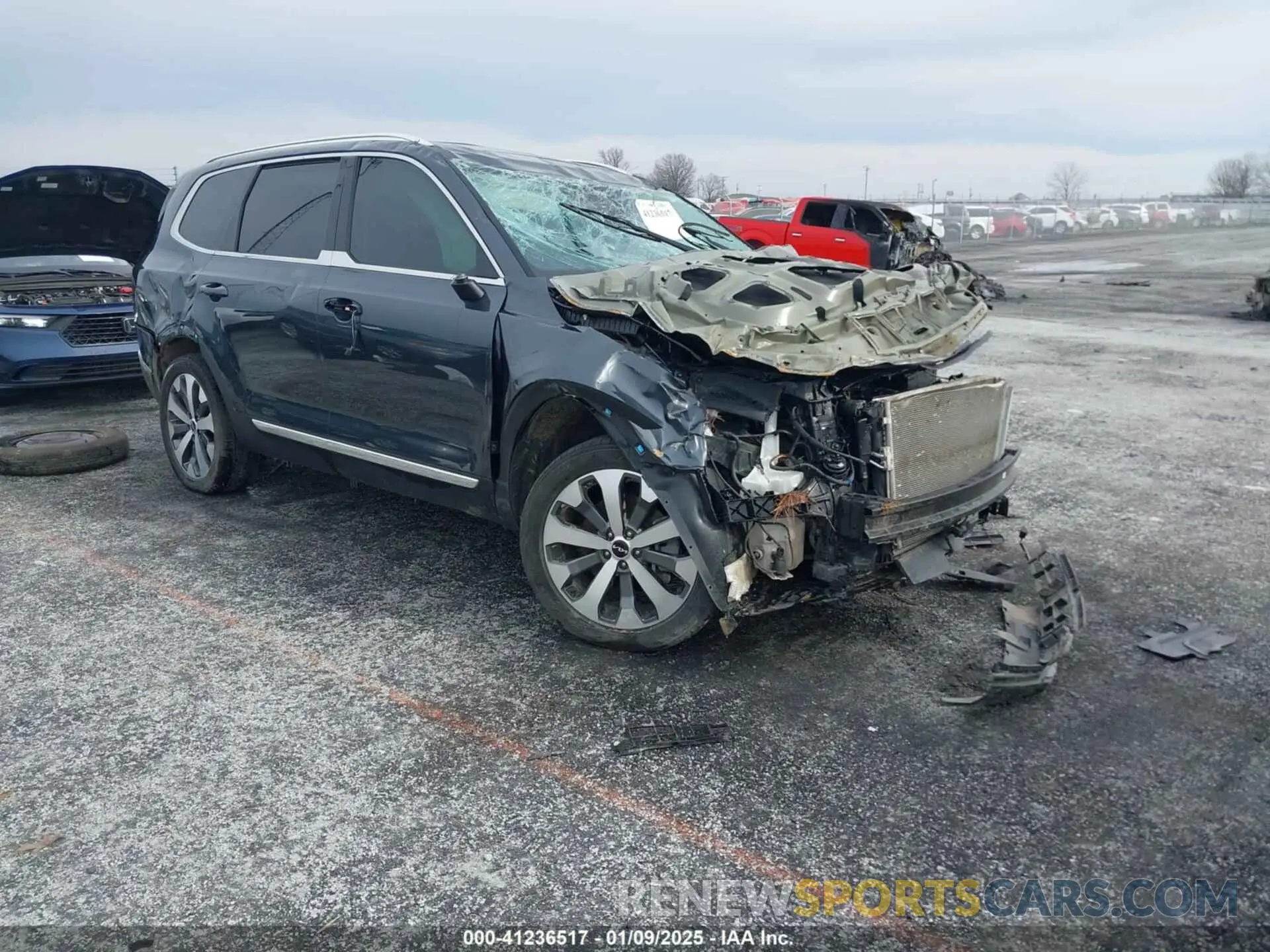 1 fotografías del automóvil dañado 5XYP34HC1NG293520 KIA TELLURIDE 2022