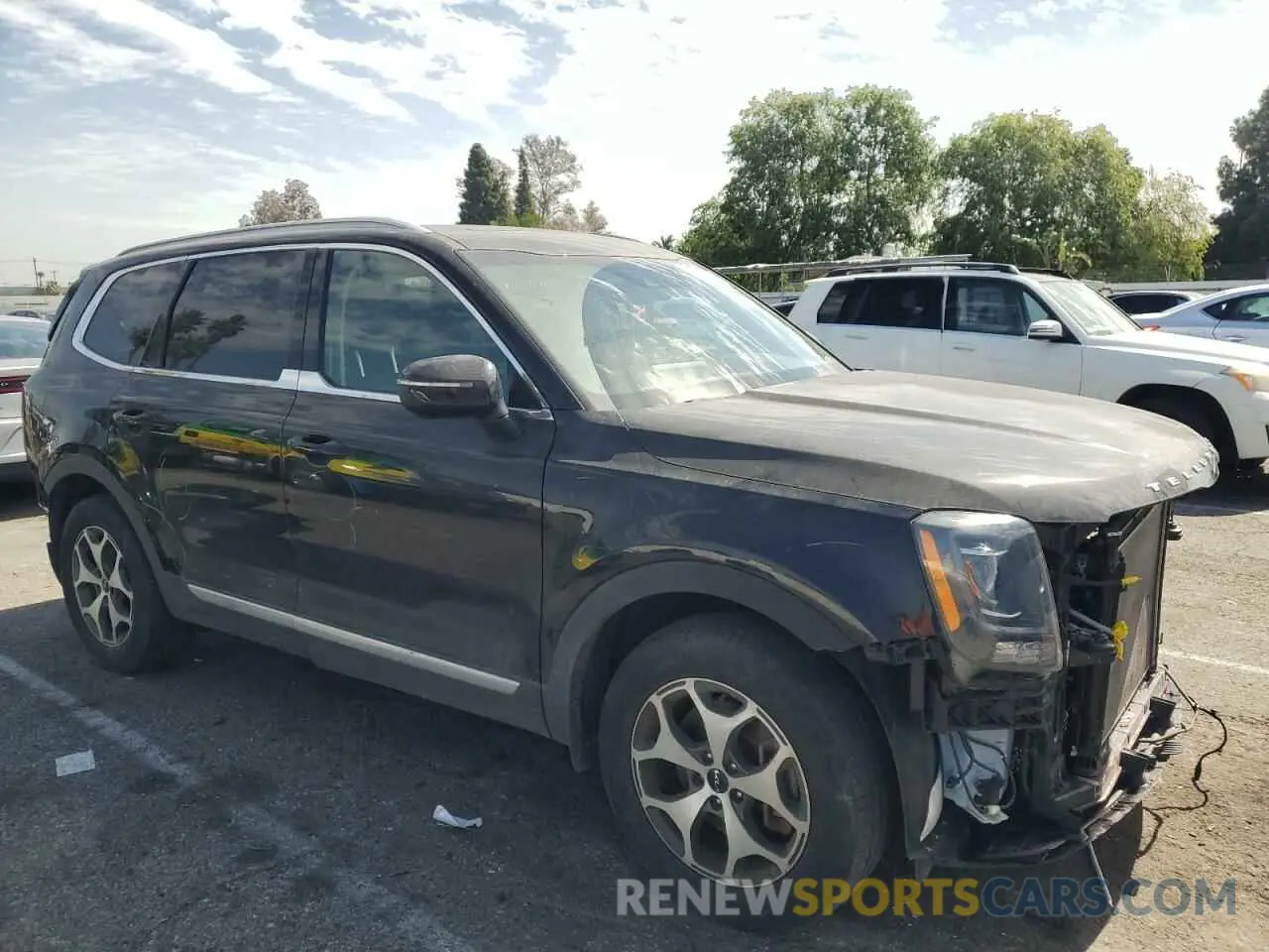 4 fotografías del automóvil dañado 5XYP34HC2NG204313 KIA TELLURIDE 2022
