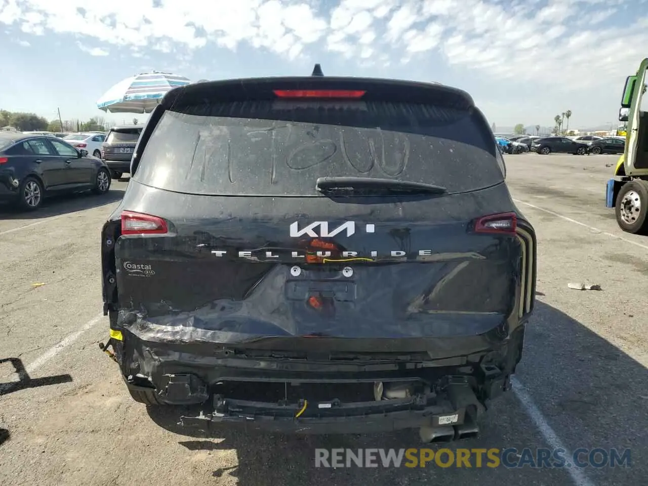 6 fotografías del automóvil dañado 5XYP34HC2NG204313 KIA TELLURIDE 2022