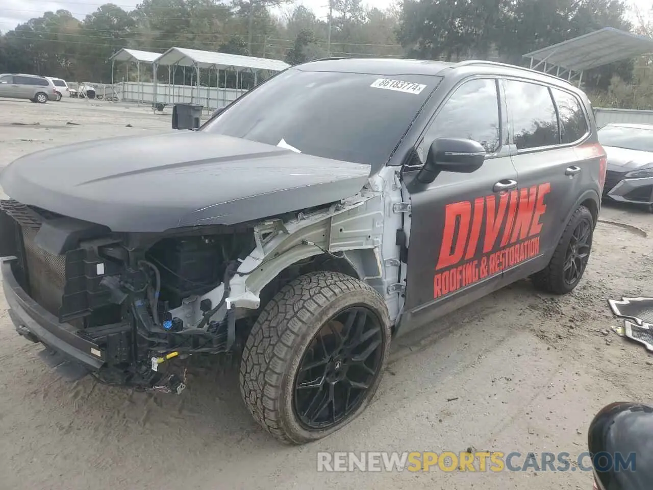 1 fotografías del automóvil dañado 5XYP34HC2NG301981 KIA TELLURIDE 2022