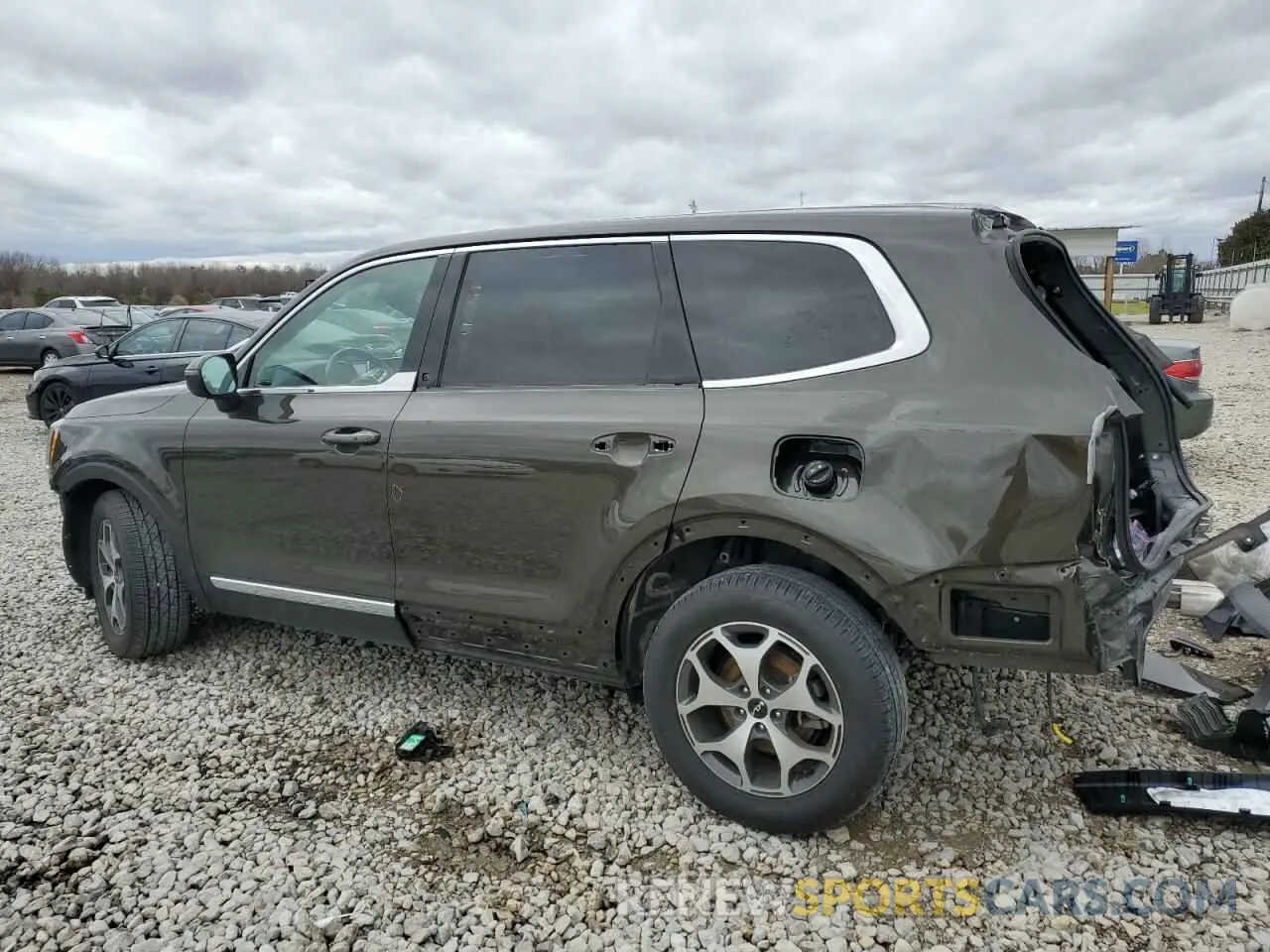 2 fotografías del automóvil dañado 5XYP34HC3NG240334 KIA TELLURIDE 2022