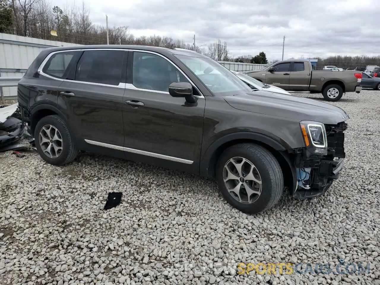 4 fotografías del automóvil dañado 5XYP34HC3NG240334 KIA TELLURIDE 2022