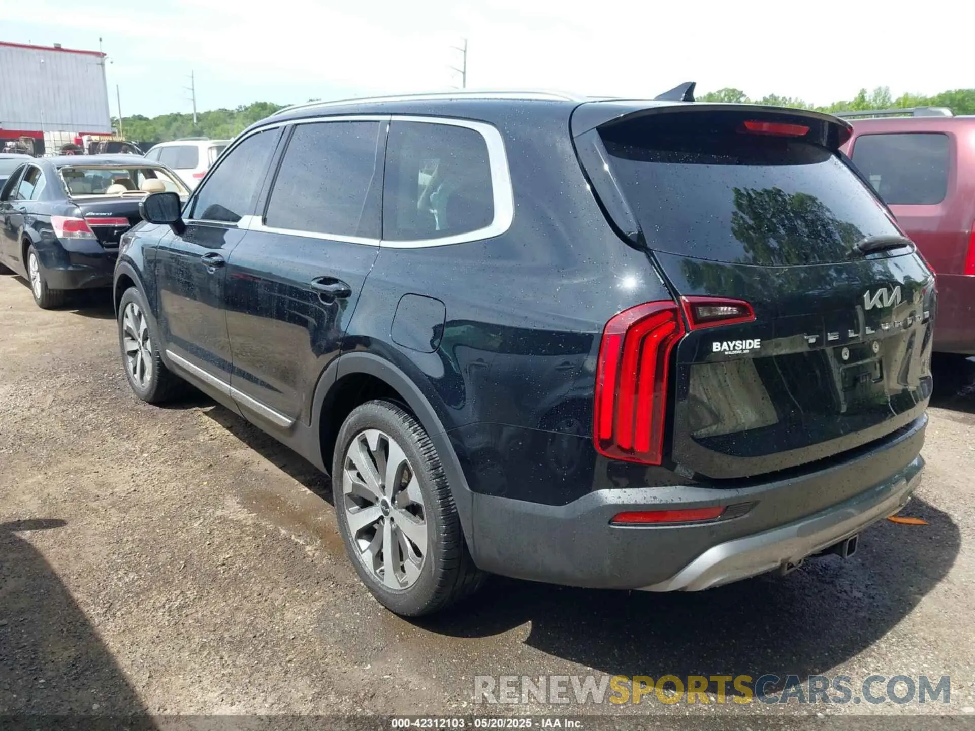 3 fotografías del automóvil dañado 5XYP34HC3NG312049 KIA TELLURIDE 2022