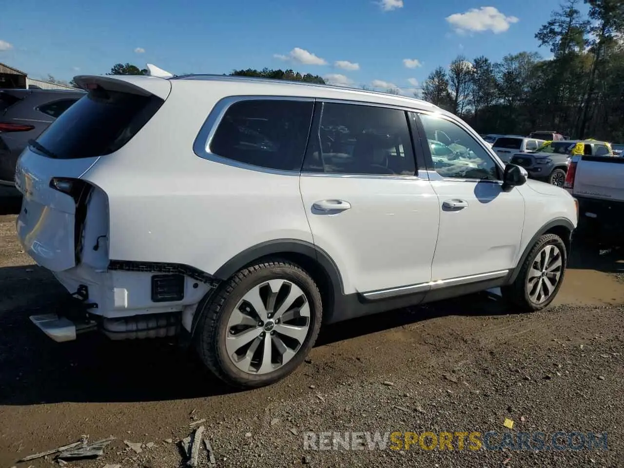 3 fotografías del automóvil dañado 5XYP34HC4NG231108 KIA TELLURIDE 2022