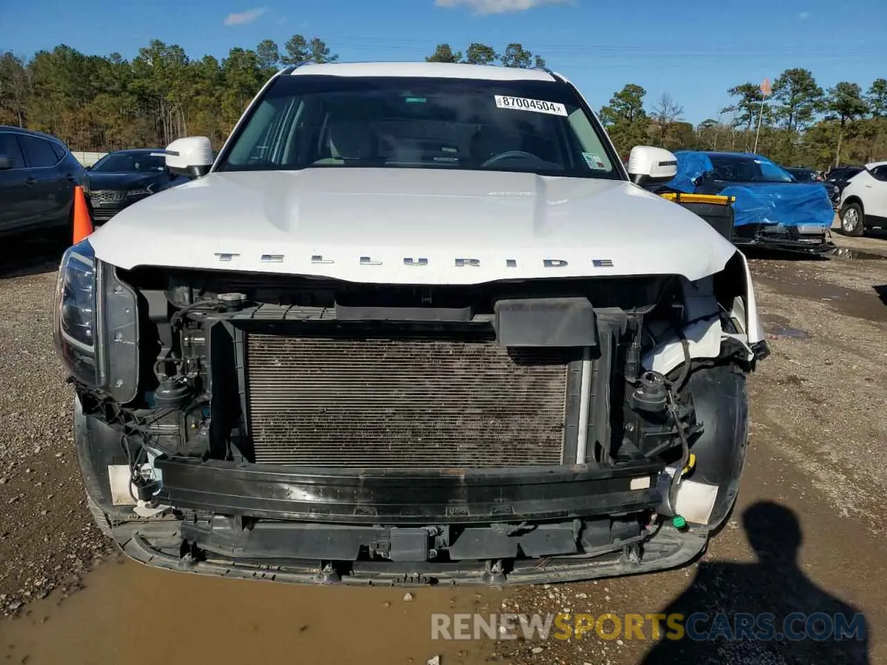 5 fotografías del automóvil dañado 5XYP34HC4NG231108 KIA TELLURIDE 2022