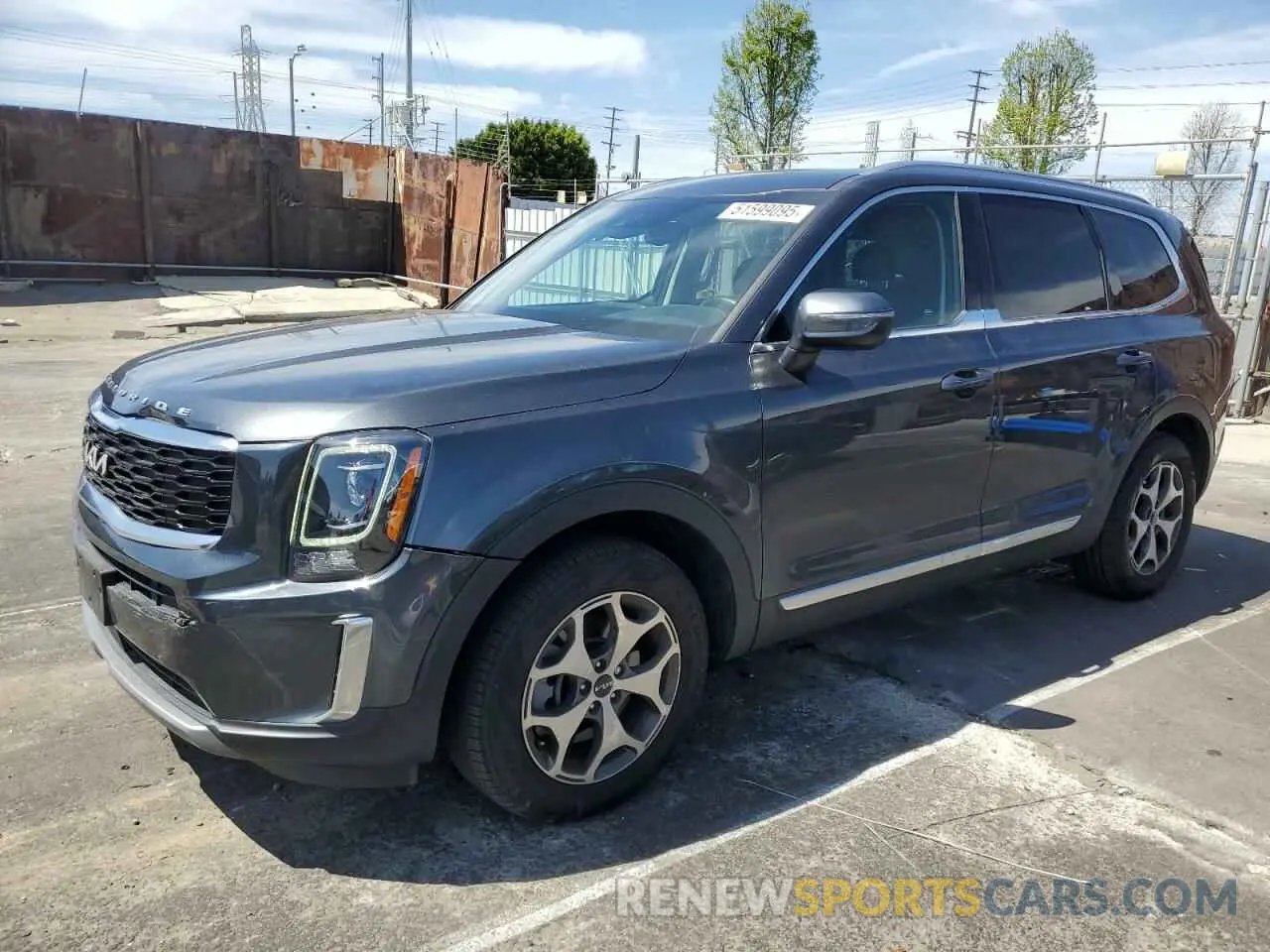 1 fotografías del automóvil dañado 5XYP34HC5NG282889 KIA TELLURIDE 2022