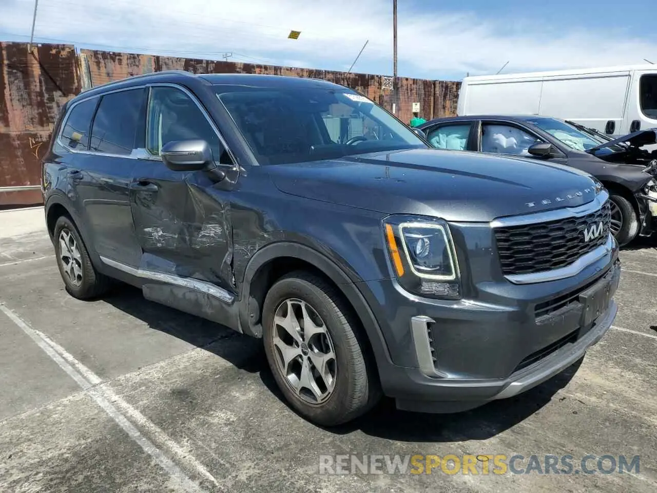4 fotografías del automóvil dañado 5XYP34HC5NG282889 KIA TELLURIDE 2022