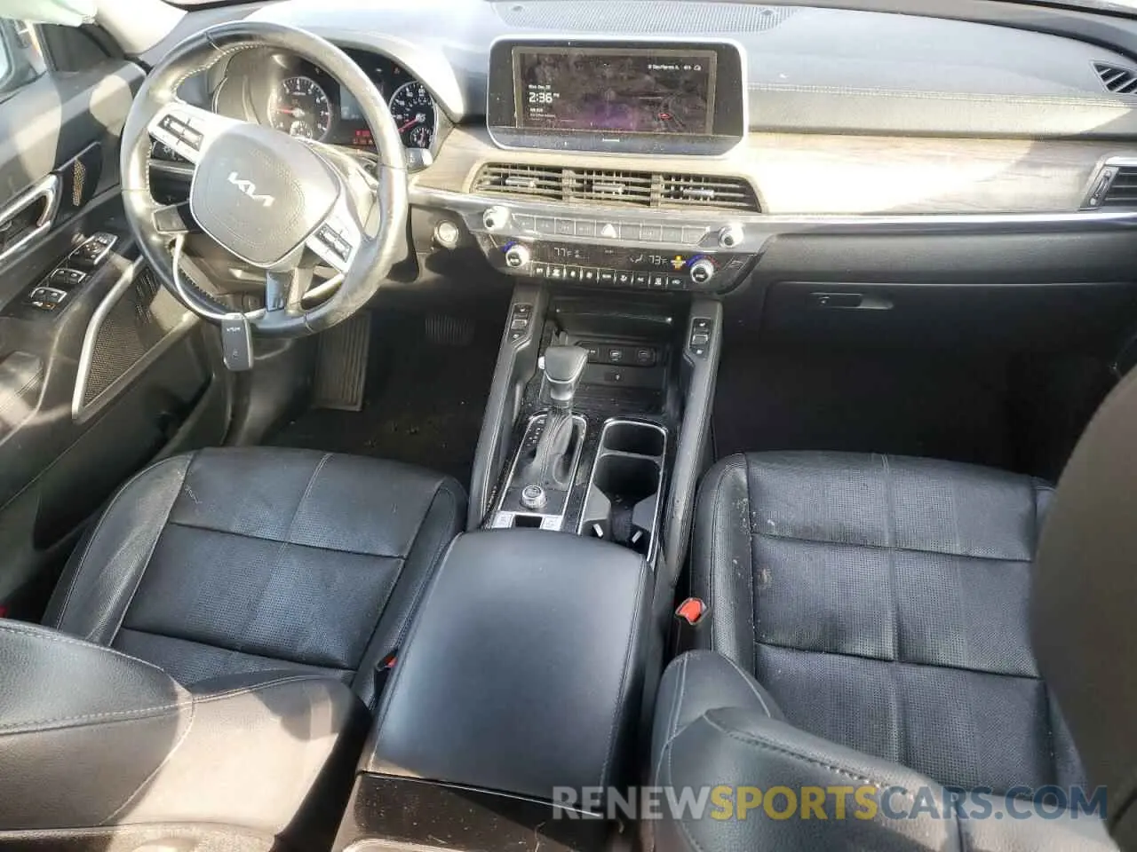 8 fotografías del automóvil dañado 5XYP34HC8NG310426 KIA TELLURIDE 2022