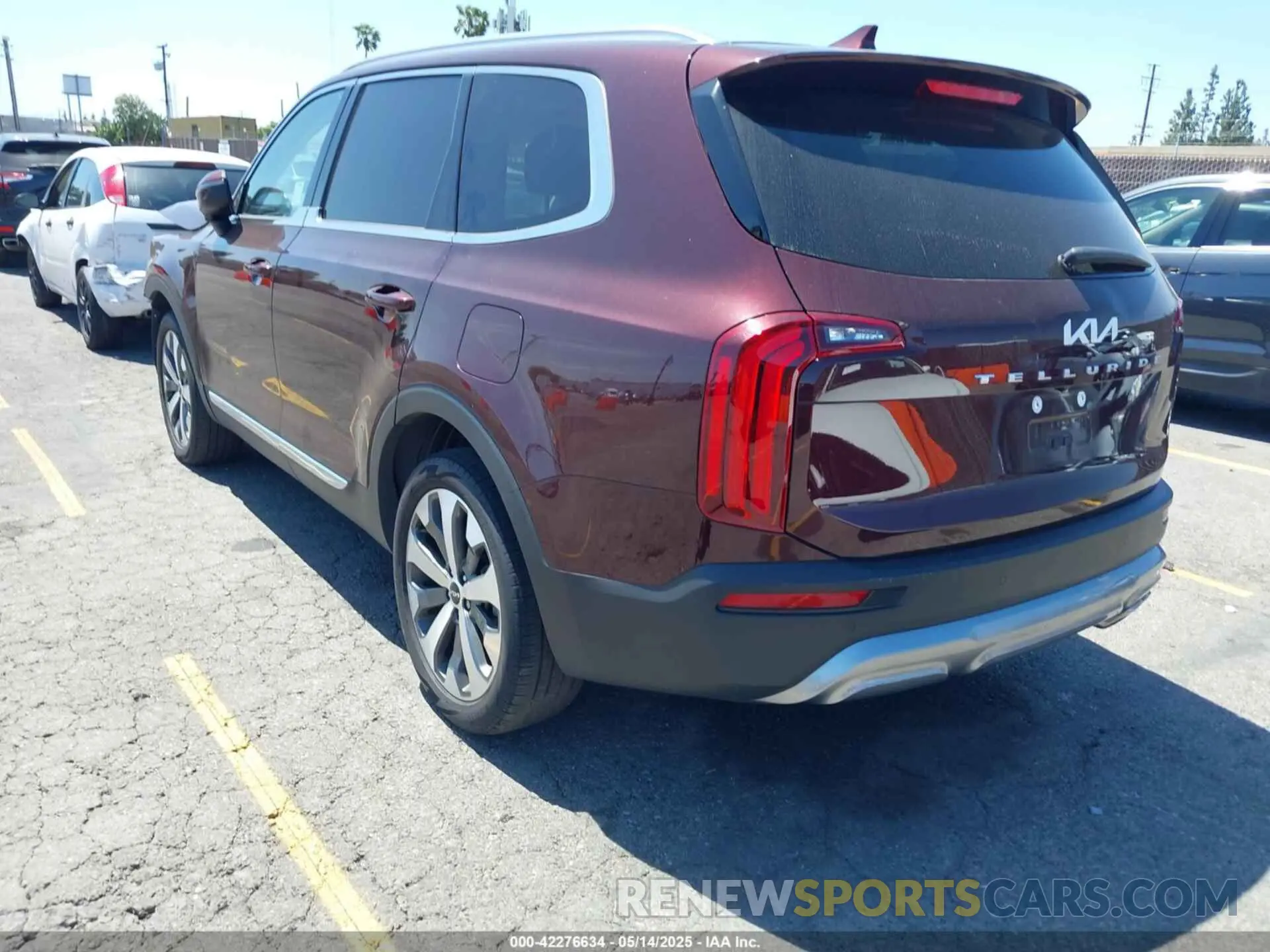 3 fotografías del automóvil dañado 5XYP34HC9NG265433 KIA TELLURIDE 2022