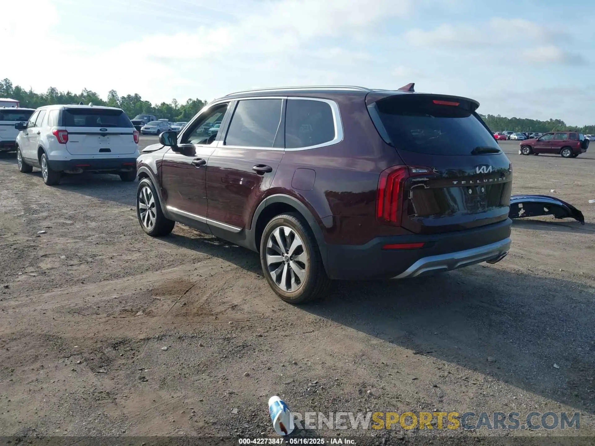 3 fotografías del automóvil dañado 5XYP34HCXNG263769 KIA TELLURIDE 2022