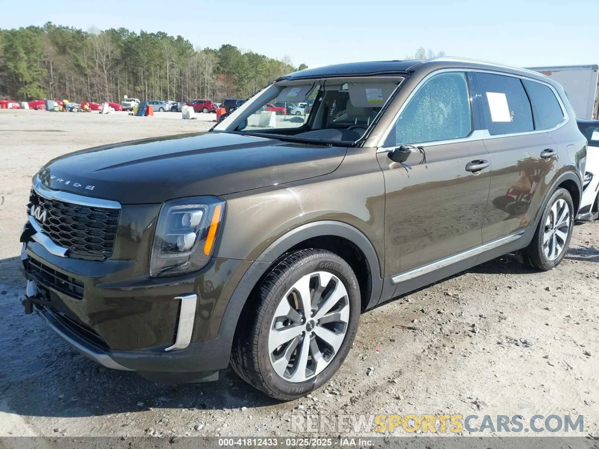 2 fotografías del automóvil dañado 5XYP34HCXNG289594 KIA TELLURIDE 2022
