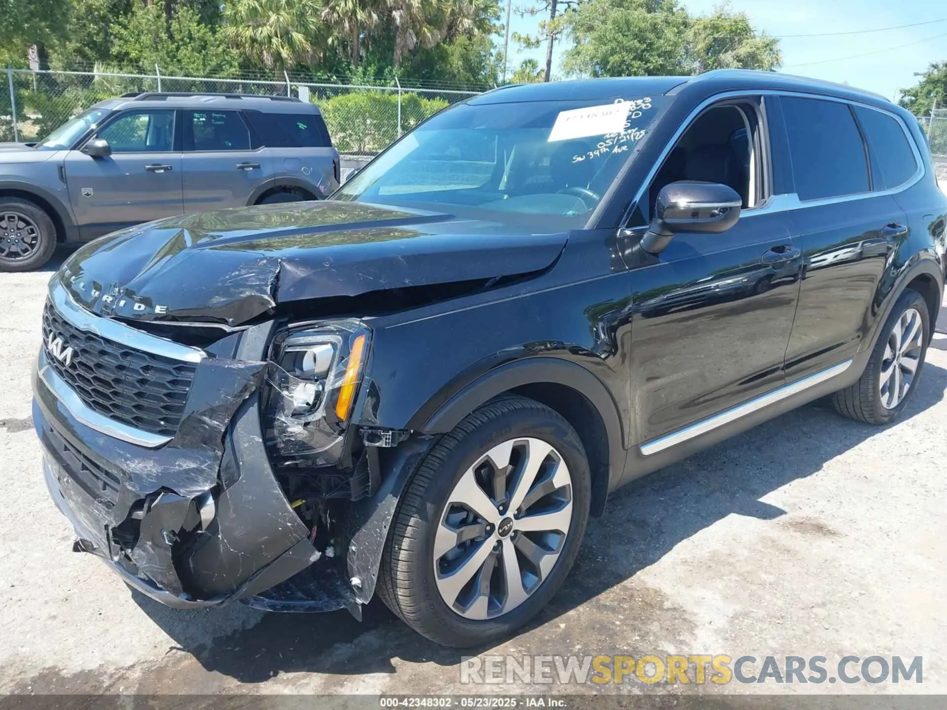 2 fotografías del automóvil dañado 5XYP34HCXNG314378 KIA TELLURIDE 2022