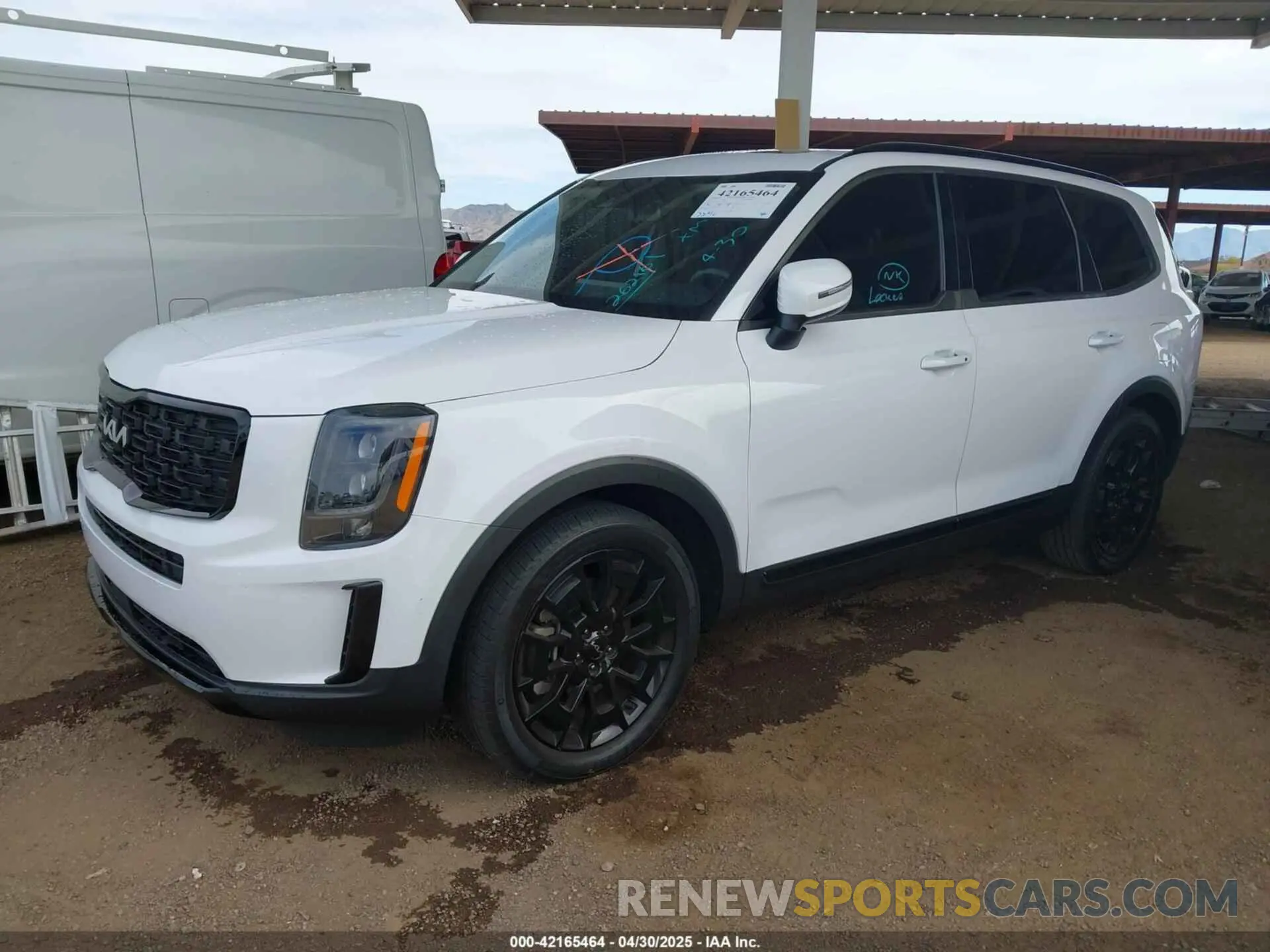 2 fotografías del automóvil dañado 5XYP3DHC1NG262171 KIA TELLURIDE 2022