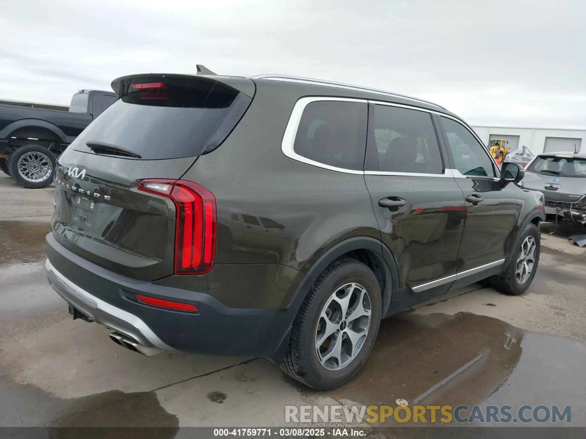 4 fotografías del automóvil dañado 5XYP3DHC3NG222108 KIA TELLURIDE 2022
