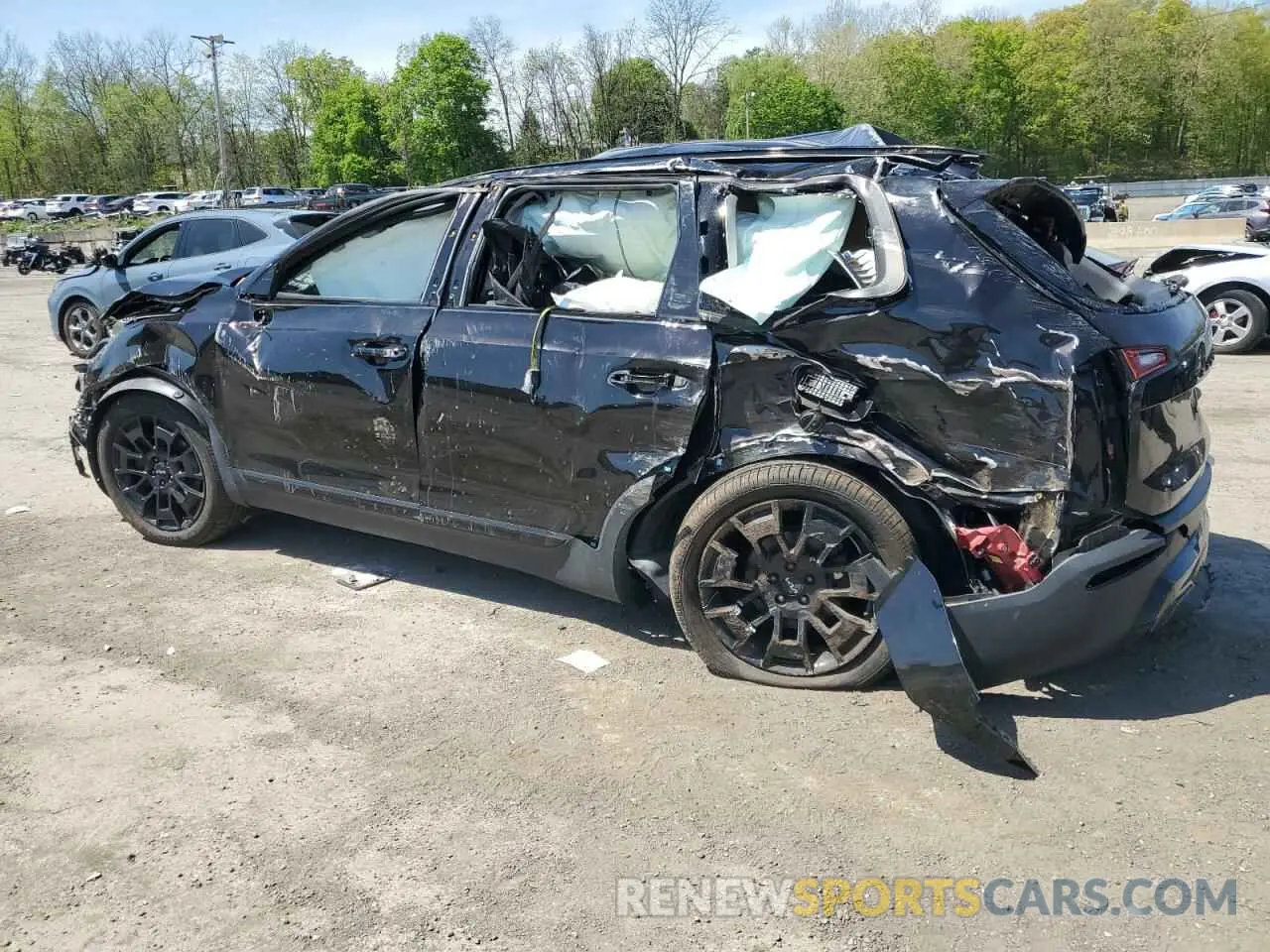 2 fotografías del automóvil dañado 5XYP3DHC3NG228264 KIA TELLURIDE 2022