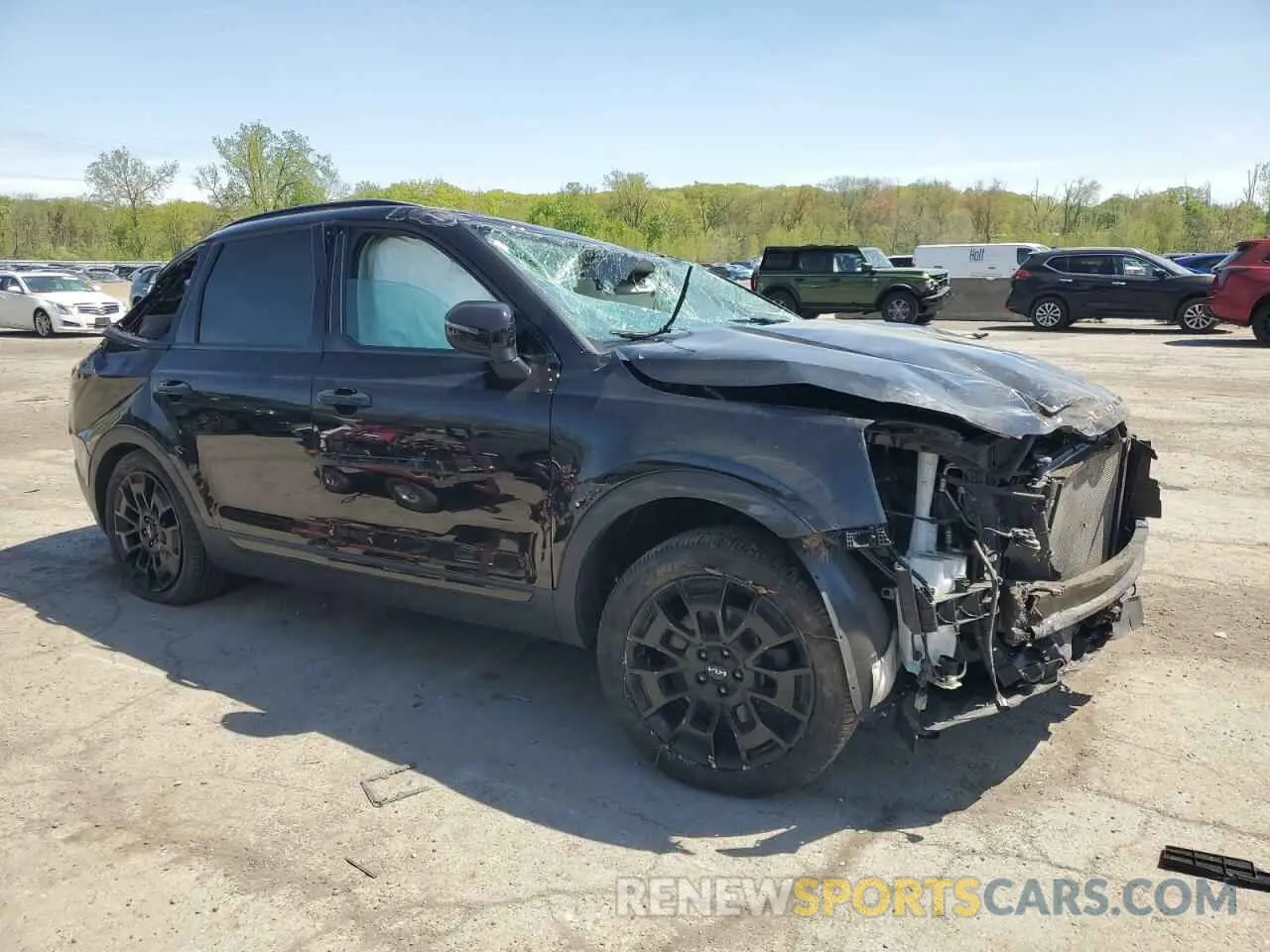 4 fotografías del automóvil dañado 5XYP3DHC3NG228264 KIA TELLURIDE 2022