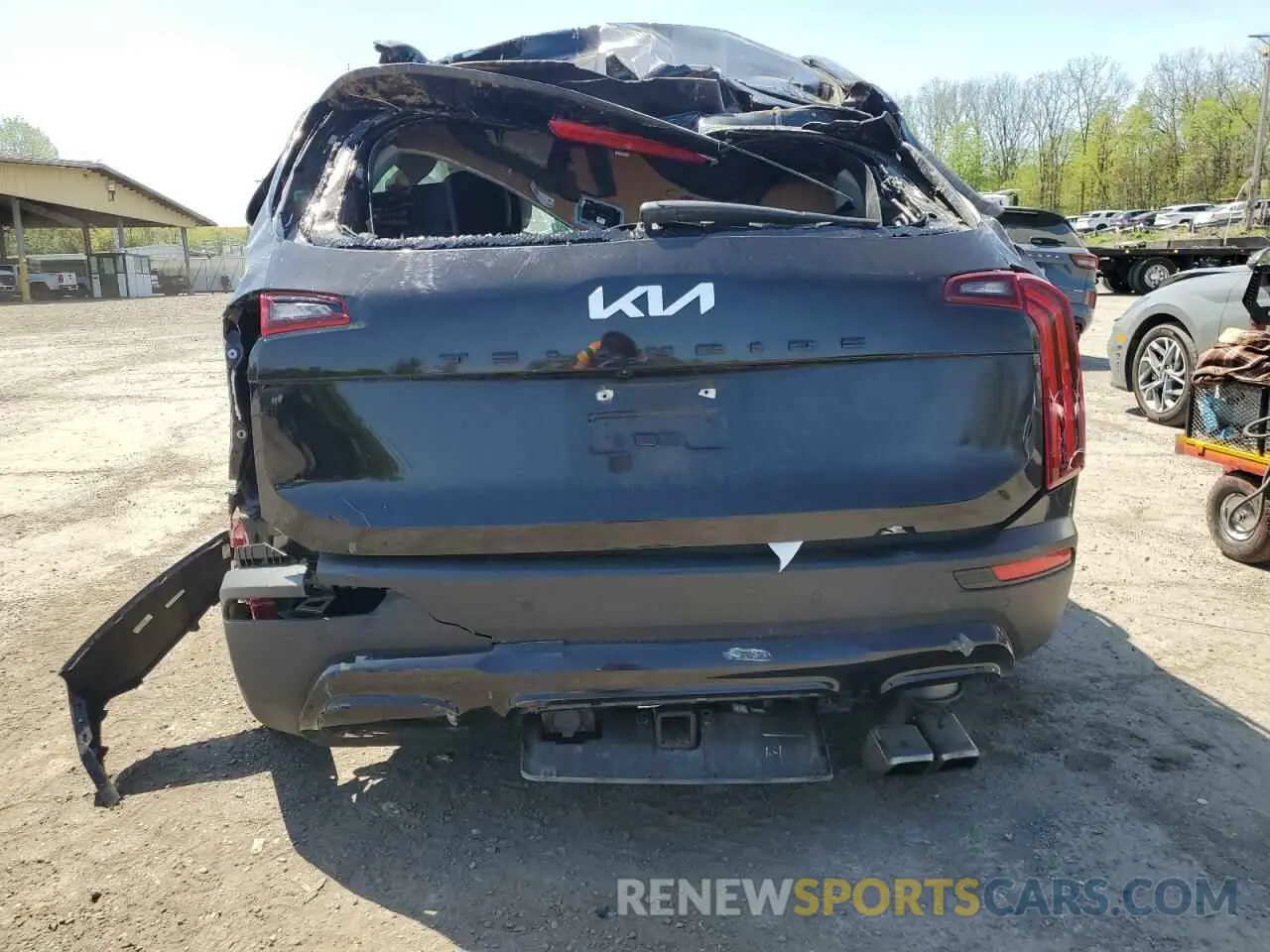 6 fotografías del automóvil dañado 5XYP3DHC3NG228264 KIA TELLURIDE 2022