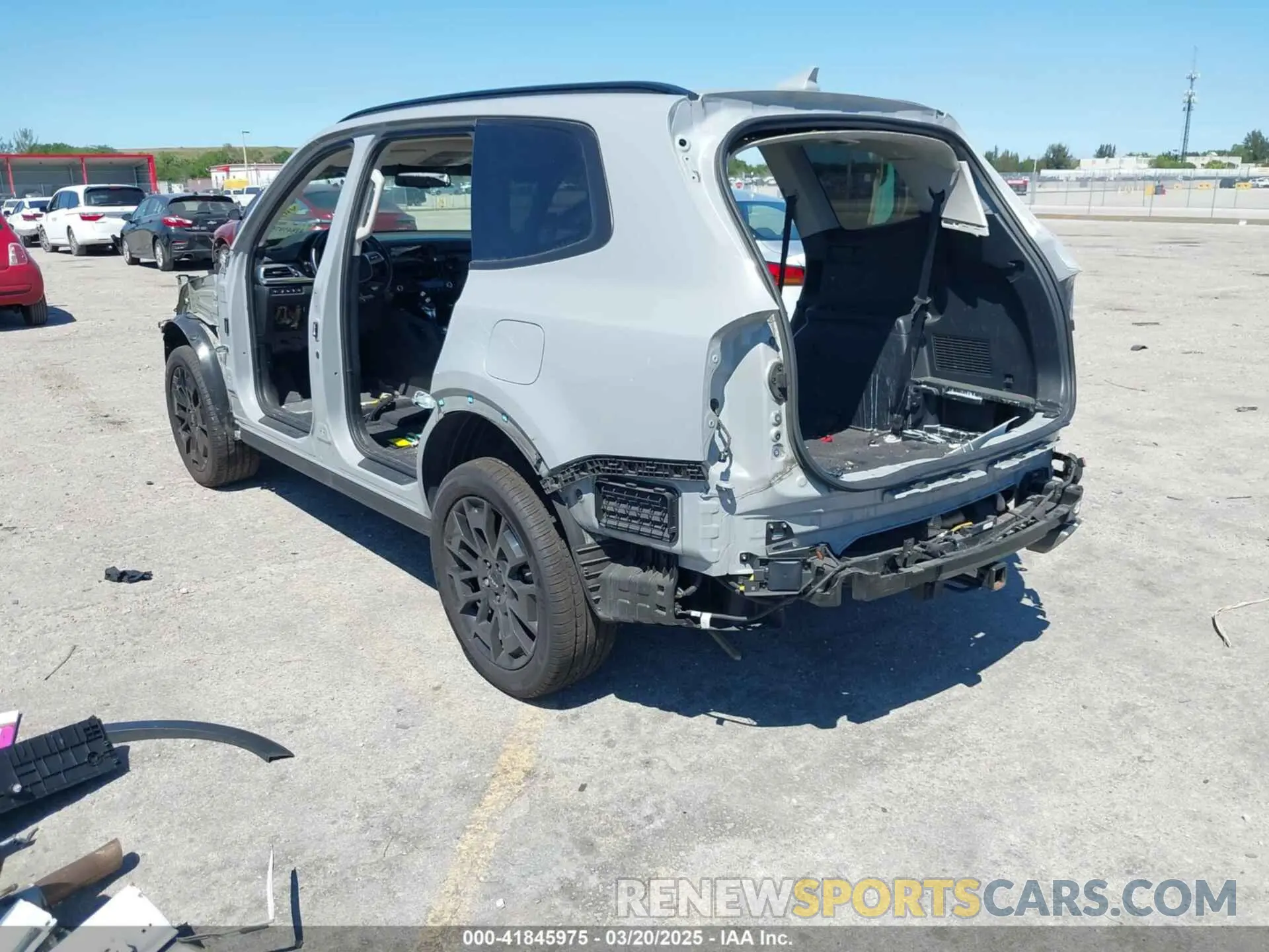 3 fotografías del automóvil dañado 5XYP3DHC3NG274032 KIA TELLURIDE 2022