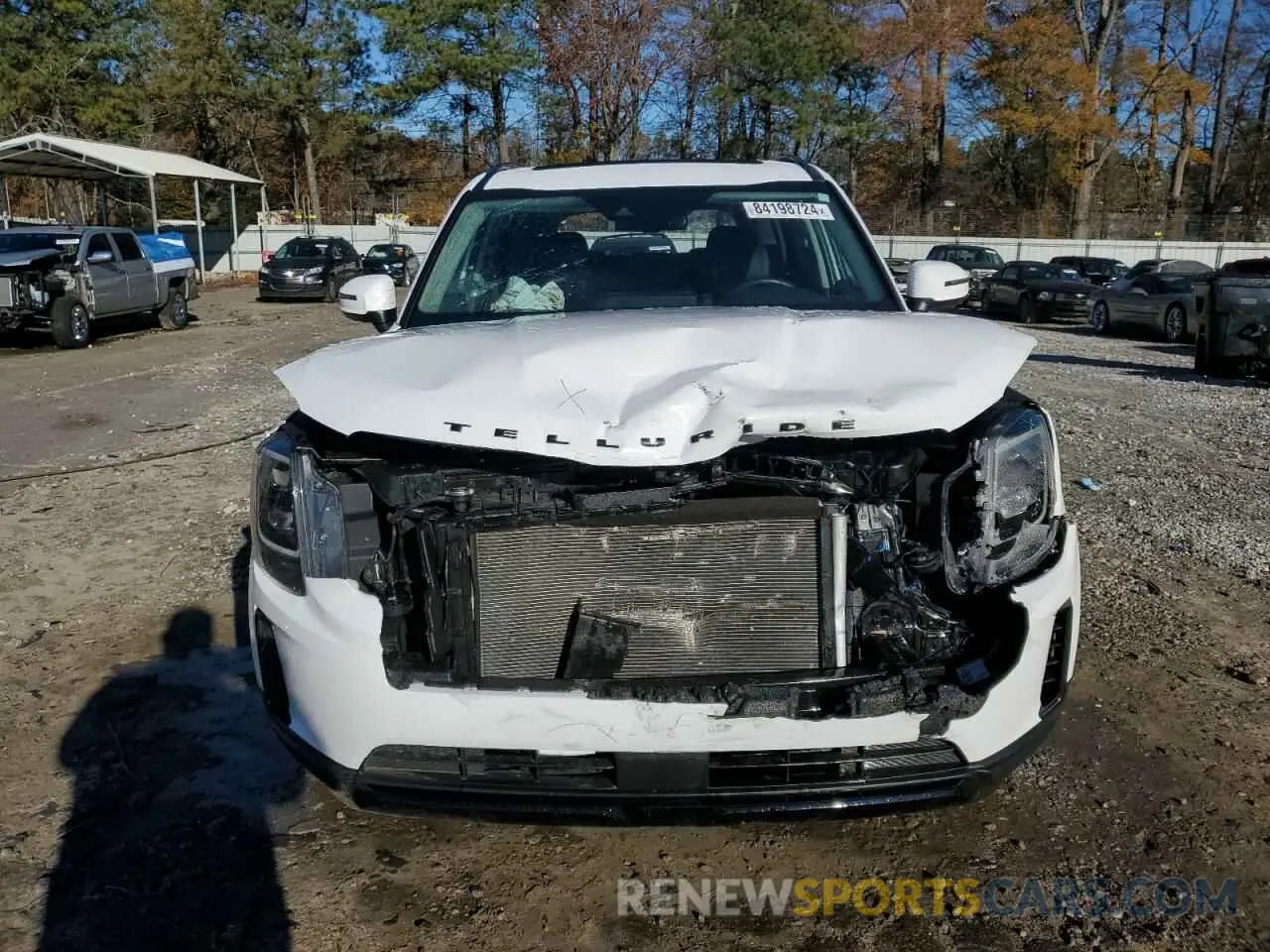 5 fotografías del automóvil dañado 5XYP3DHC4NG280339 KIA TELLURIDE 2022