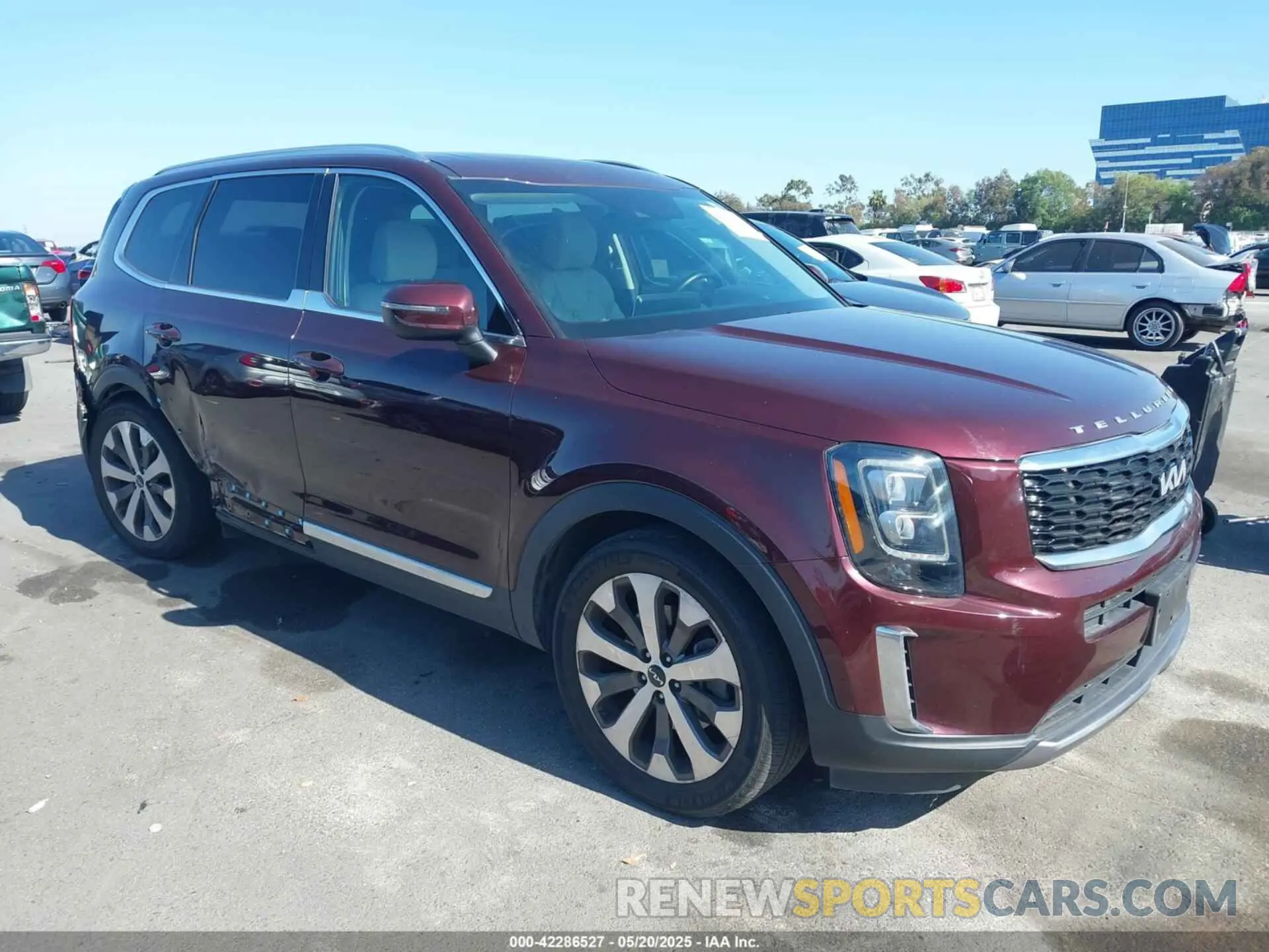 1 fotografías del automóvil dañado 5XYP3DHC5NG230081 KIA TELLURIDE 2022
