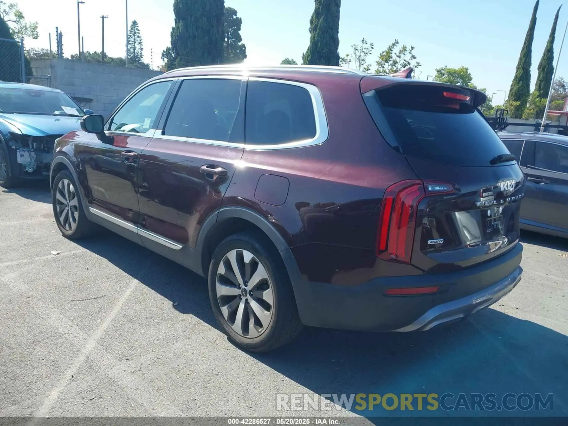 3 fotografías del automóvil dañado 5XYP3DHC5NG230081 KIA TELLURIDE 2022