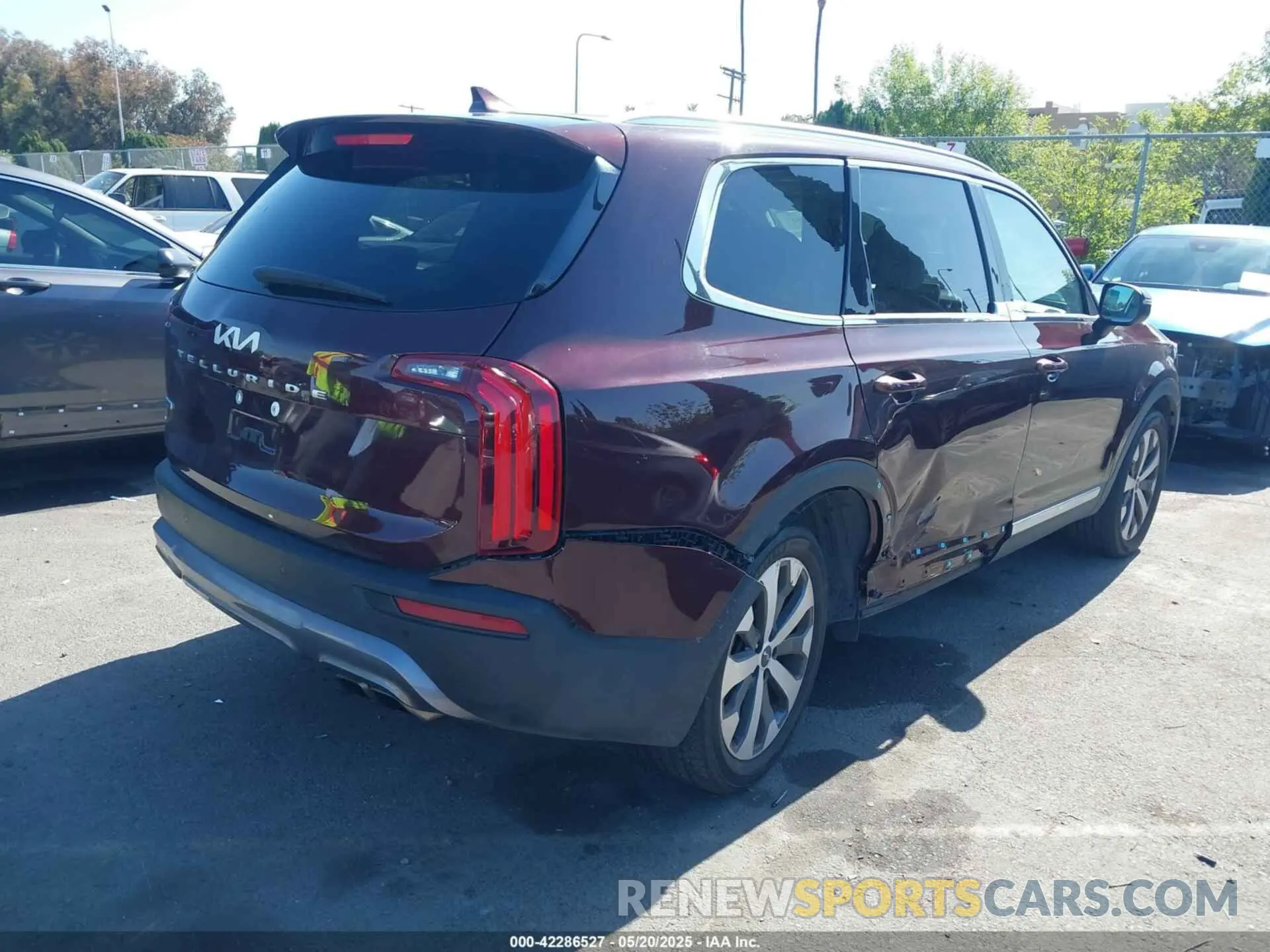 4 fotografías del automóvil dañado 5XYP3DHC5NG230081 KIA TELLURIDE 2022