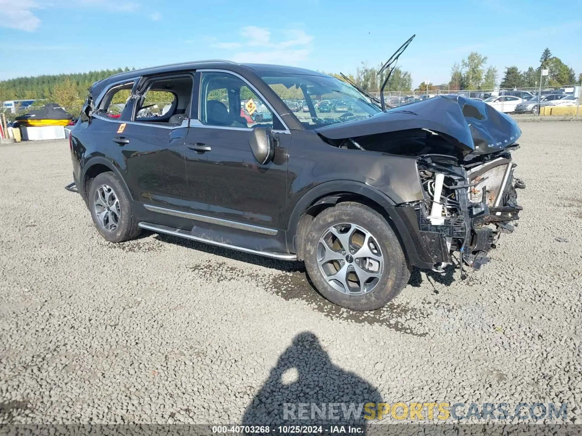 1 fotografías del automóvil dañado 5XYP3DHC7NG201553 KIA TELLURIDE 2022