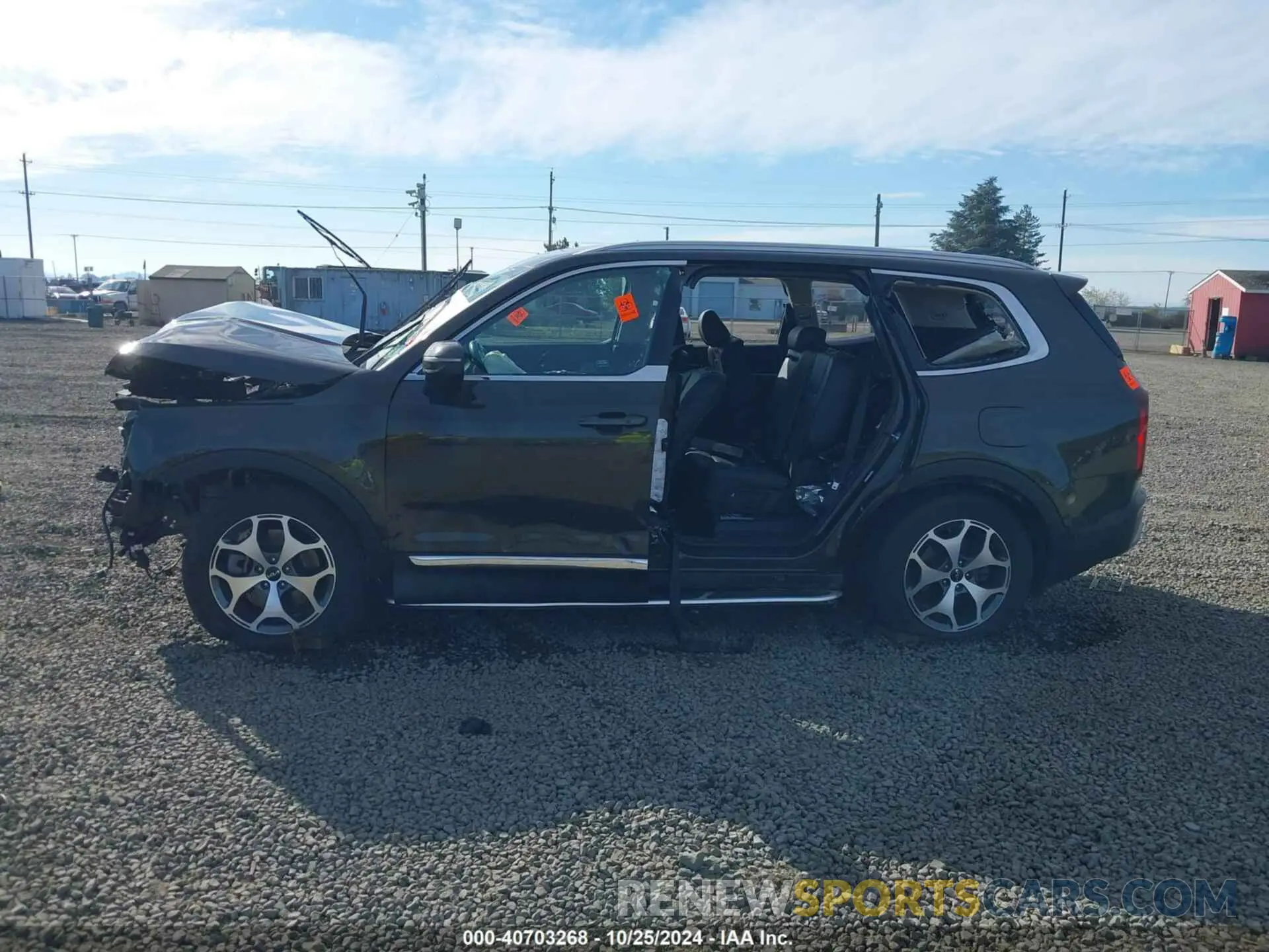14 fotografías del automóvil dañado 5XYP3DHC7NG201553 KIA TELLURIDE 2022