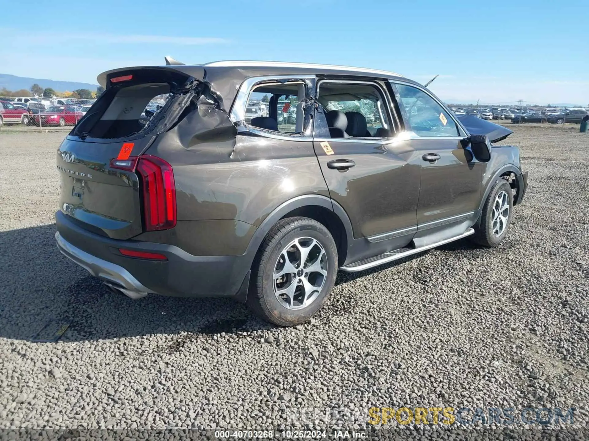 4 fotografías del automóvil dañado 5XYP3DHC7NG201553 KIA TELLURIDE 2022