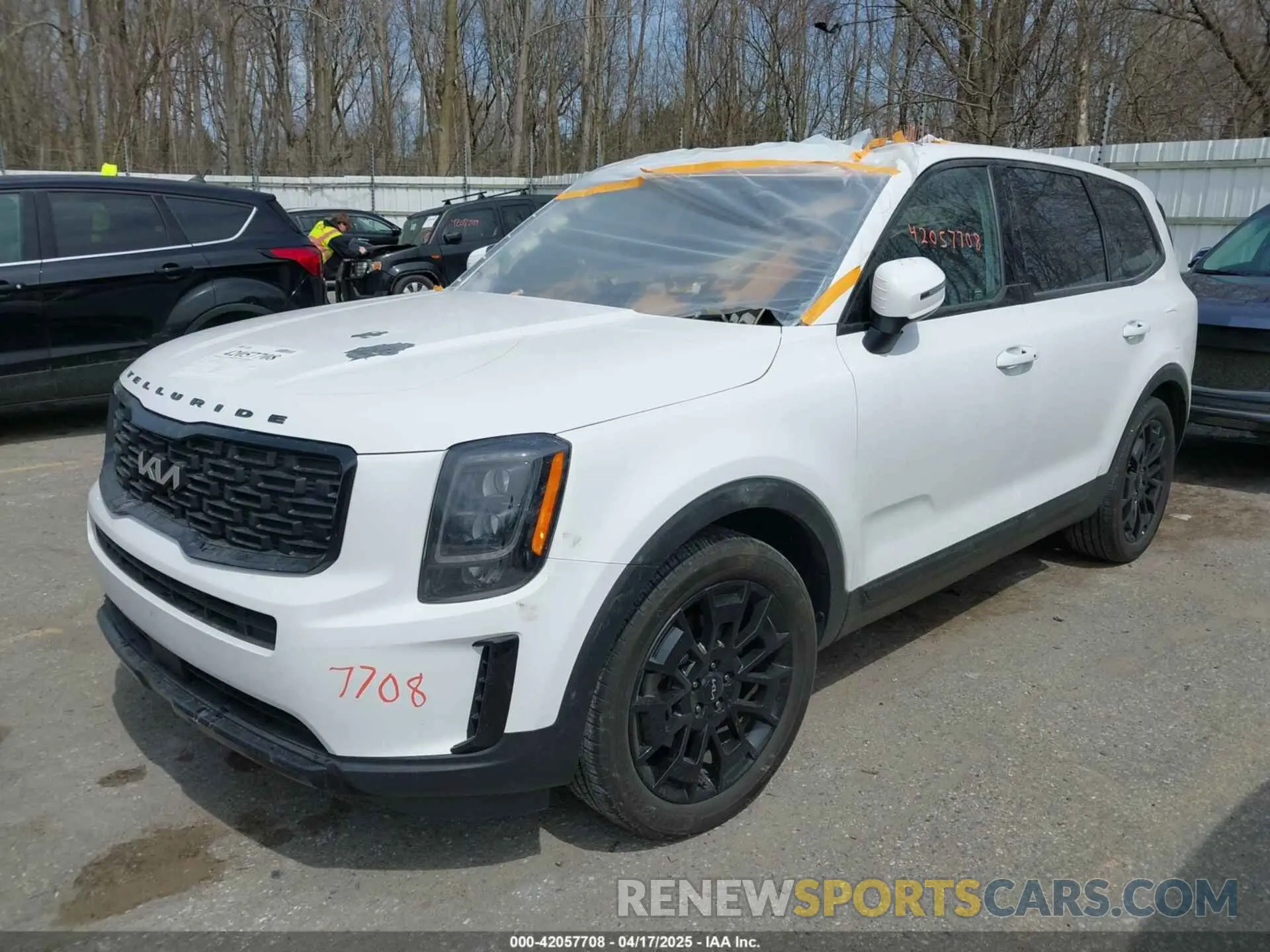2 fotografías del automóvil dañado 5XYP3DHC8NG225473 KIA TELLURIDE 2022