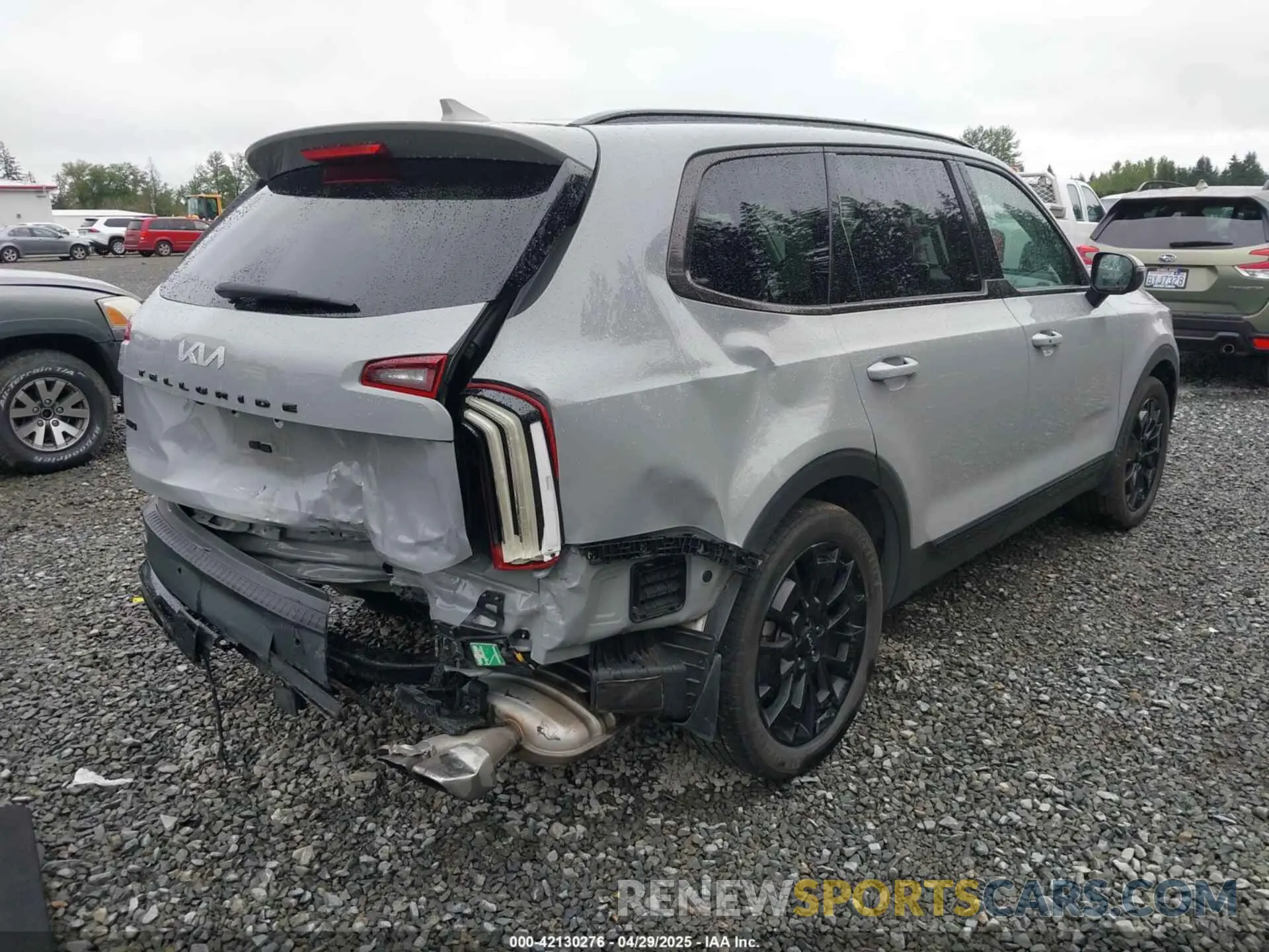 4 fotografías del automóvil dañado 5XYP3DHC9NG280434 KIA TELLURIDE 2022