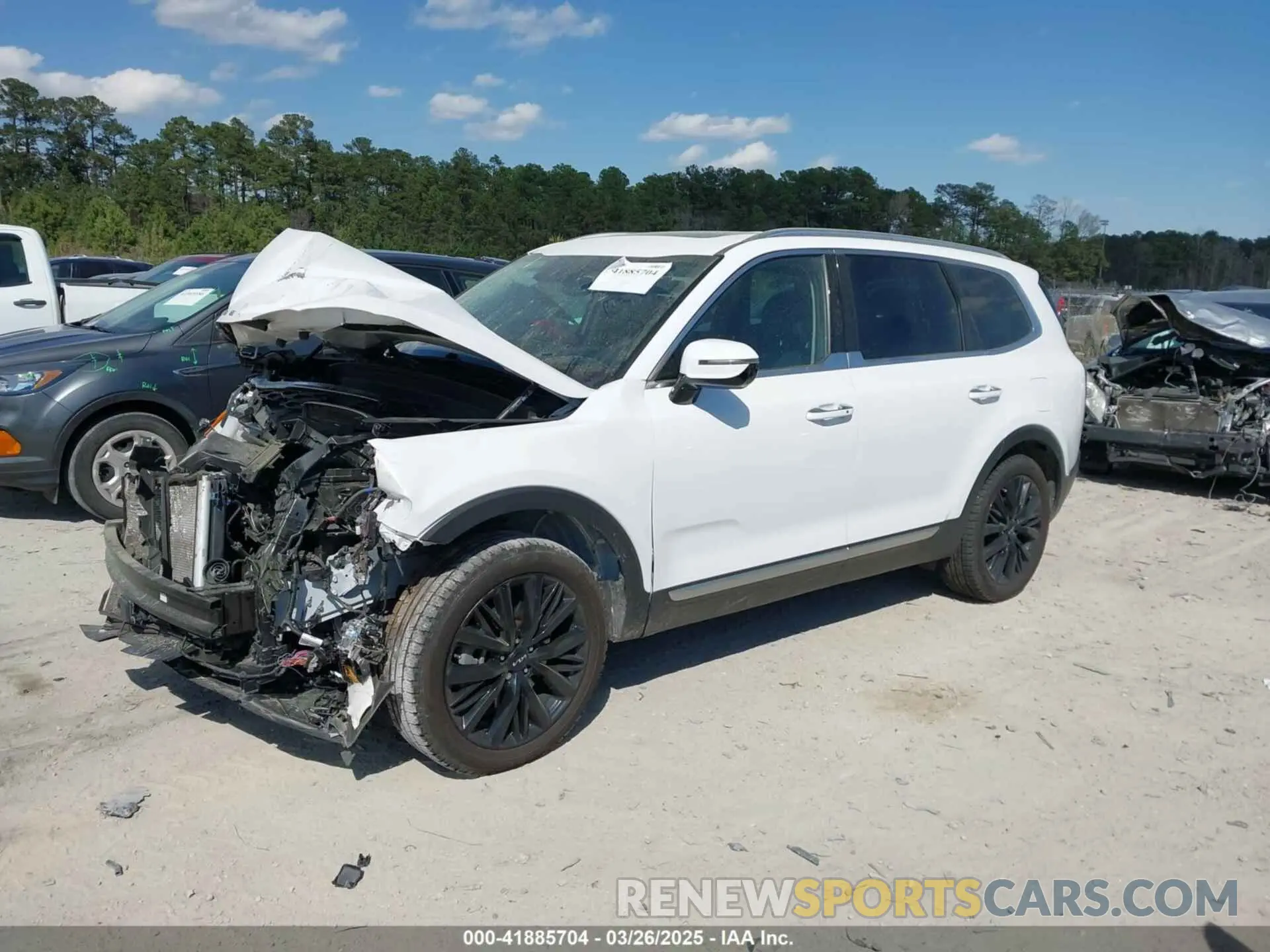 2 fotografías del automóvil dañado 5XYP54HC2NG218464 KIA TELLURIDE 2022