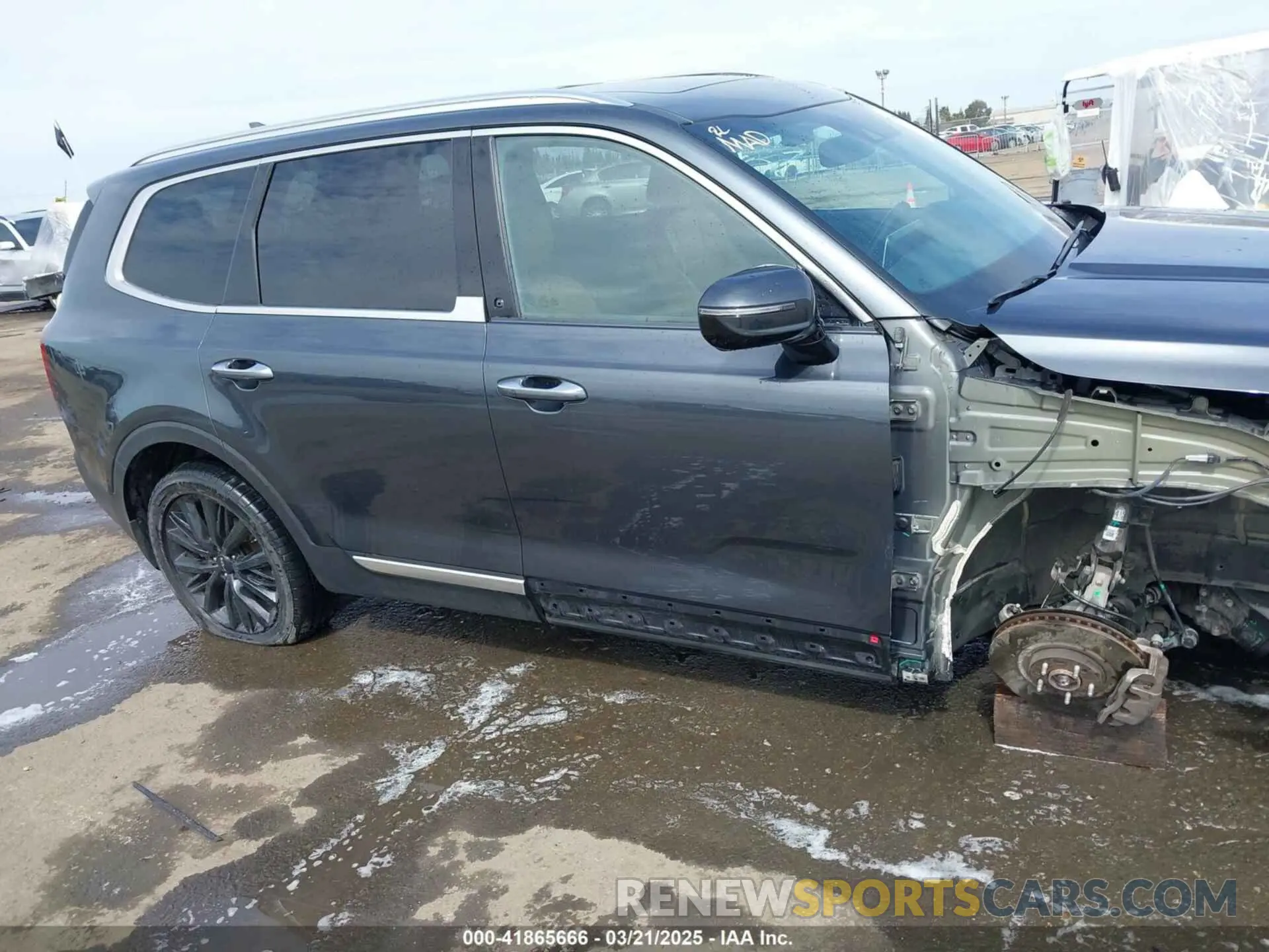 14 fotografías del automóvil dañado 5XYP54HC2NG253361 KIA TELLURIDE 2022