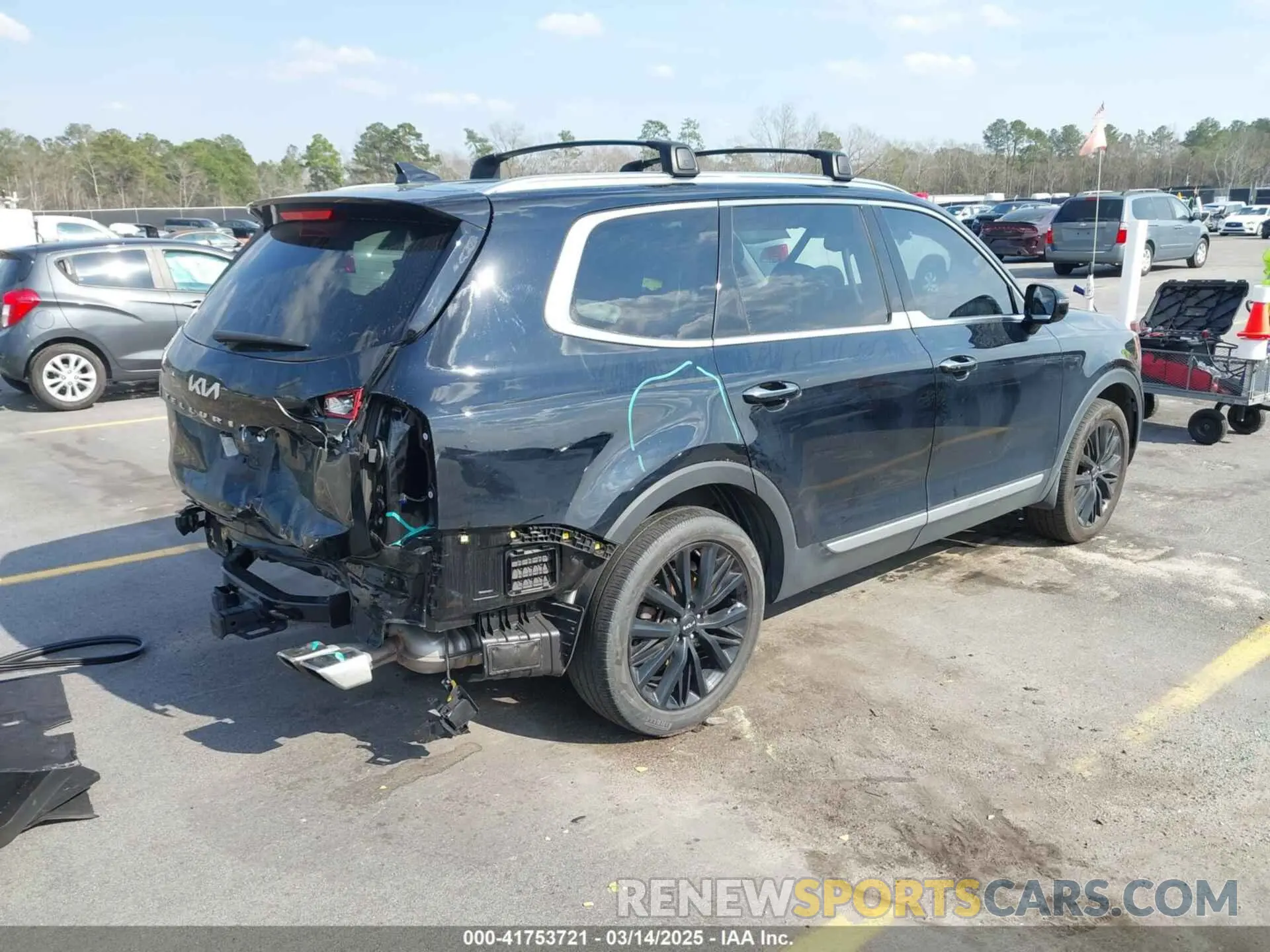 4 fotografías del automóvil dañado 5XYP54HC4NG218529 KIA TELLURIDE 2022