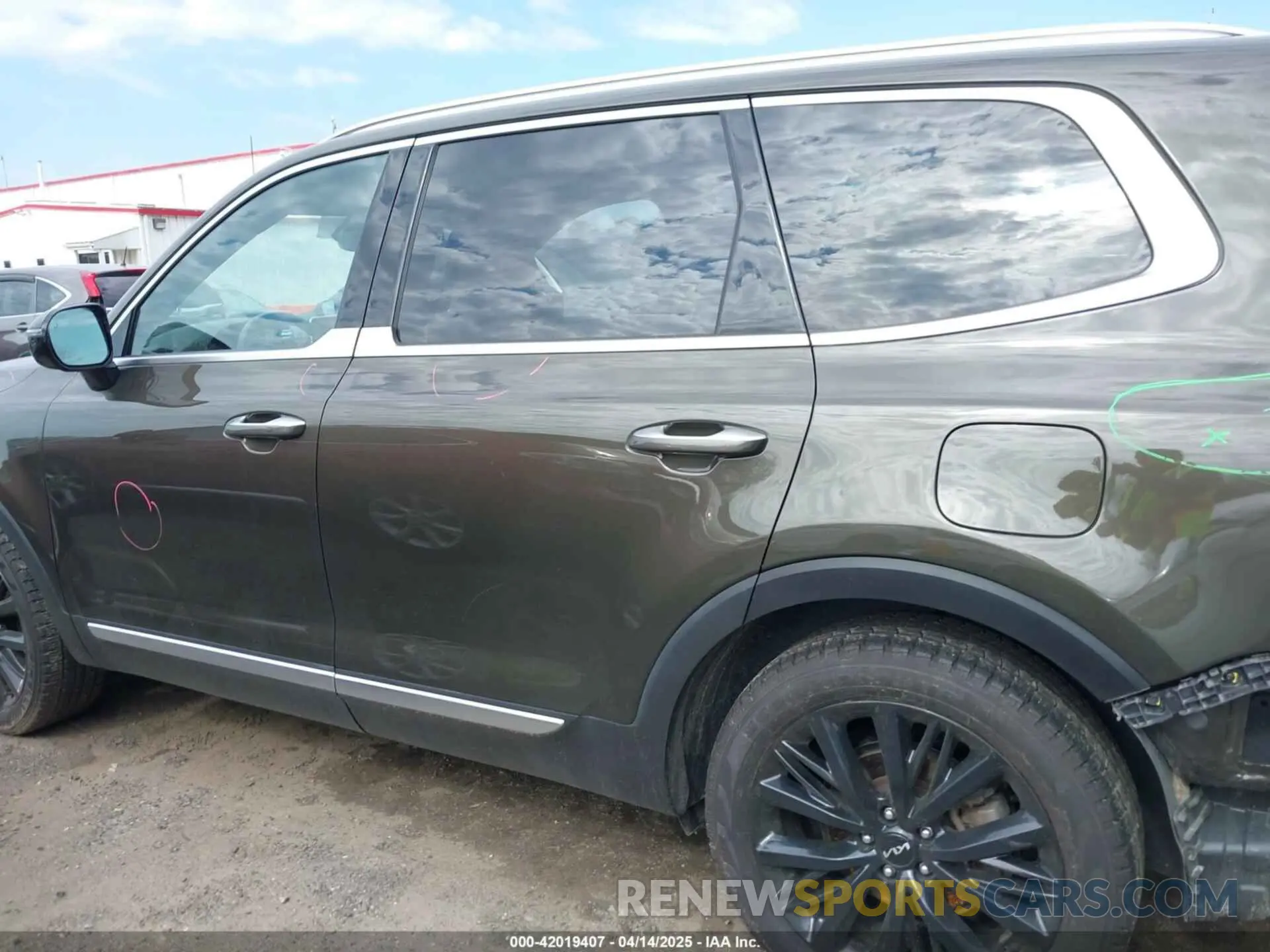 14 fotografías del automóvil dañado 5XYP54HC4NG271392 KIA TELLURIDE 2022