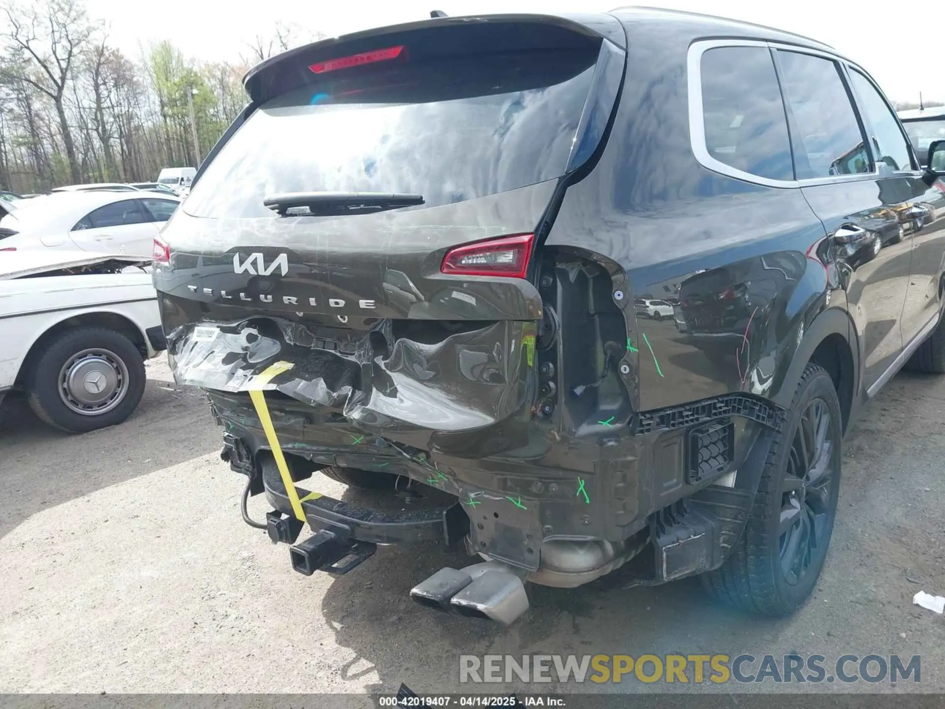 6 fotografías del automóvil dañado 5XYP54HC4NG271392 KIA TELLURIDE 2022