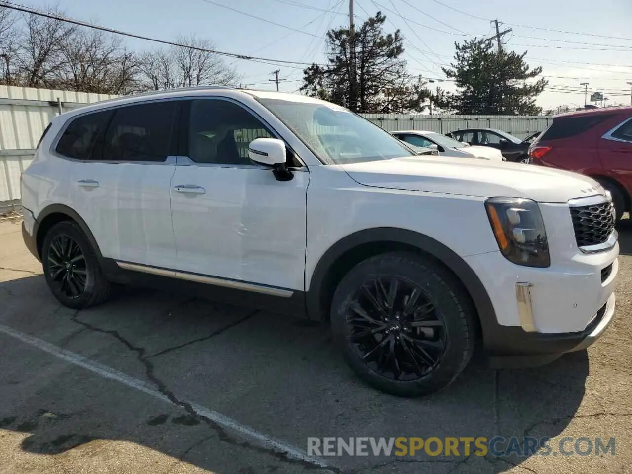 4 fotografías del automóvil dañado 5XYP54HC8NG201913 KIA TELLURIDE 2022