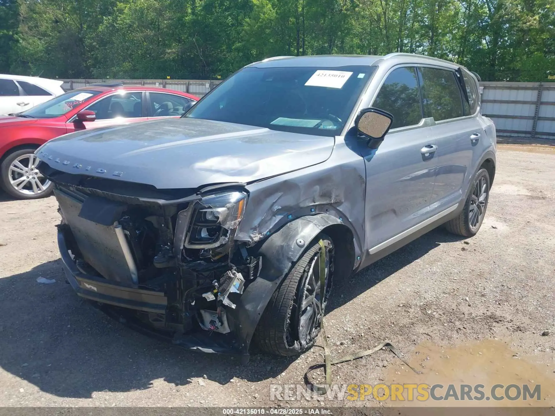 2 fotografías del automóvil dañado 5XYP54HC8NG290821 KIA TELLURIDE 2022