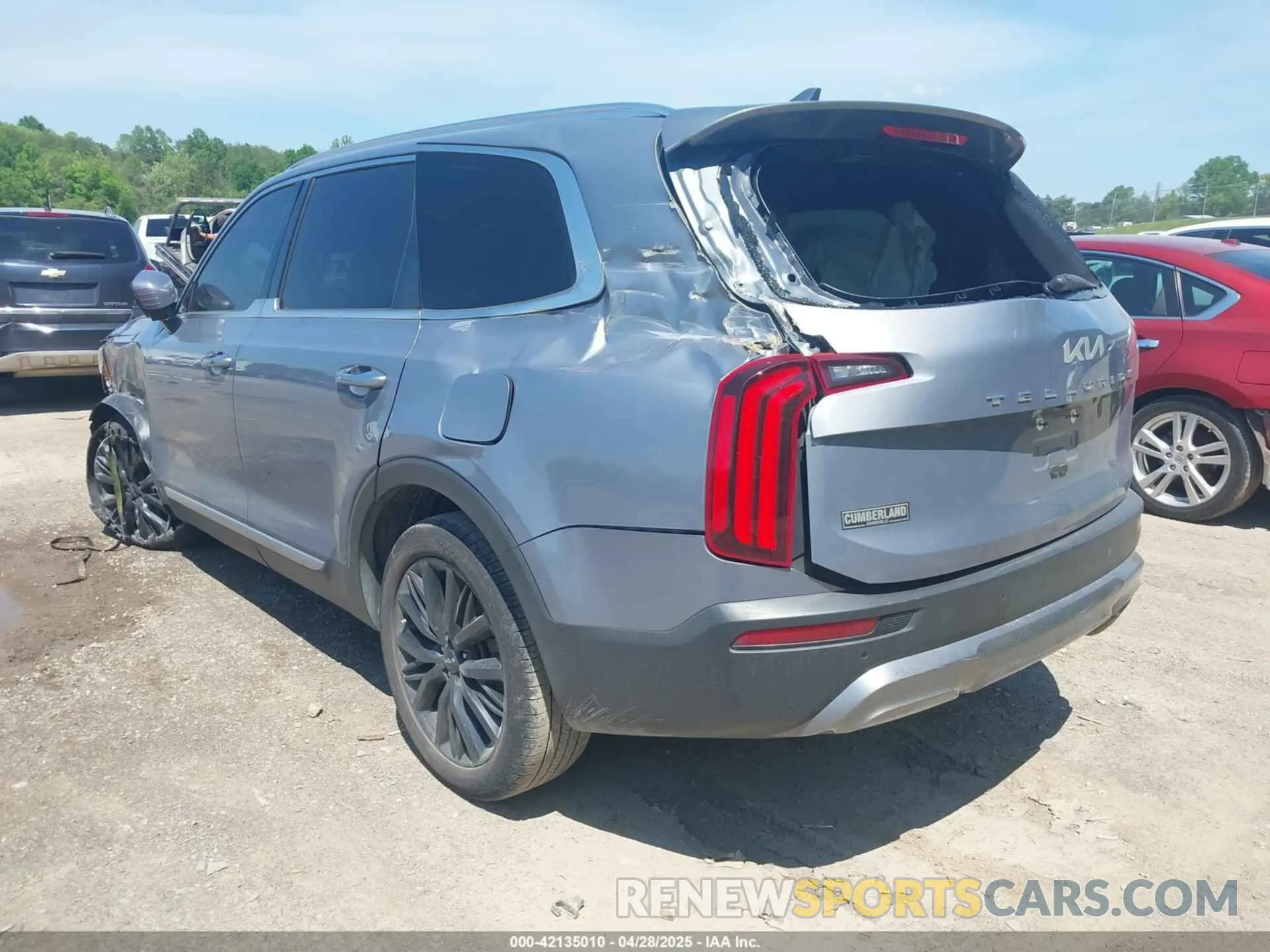 3 fotografías del automóvil dañado 5XYP54HC8NG290821 KIA TELLURIDE 2022